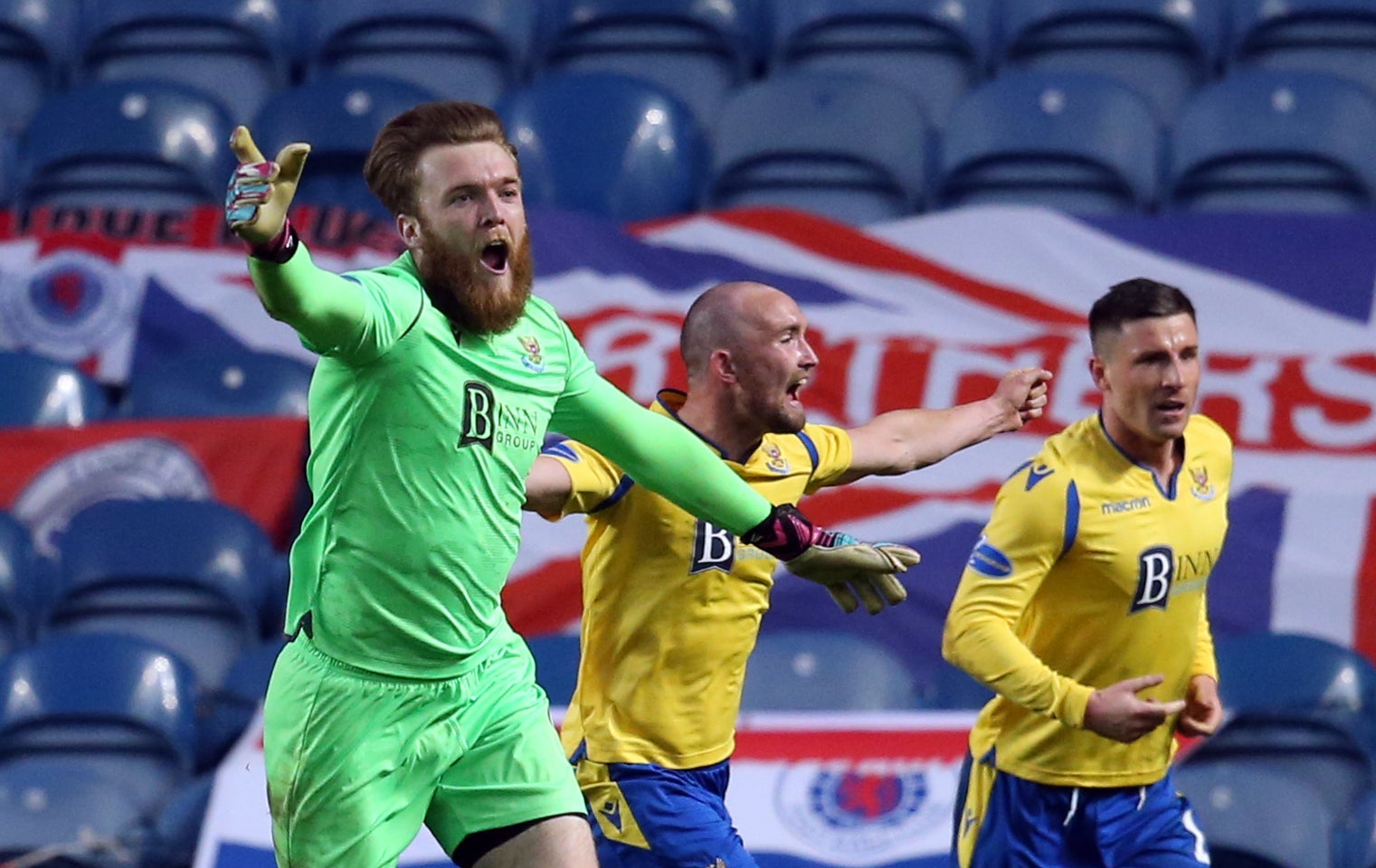 Zander Clark has proved vital along Saints' march to Hampden