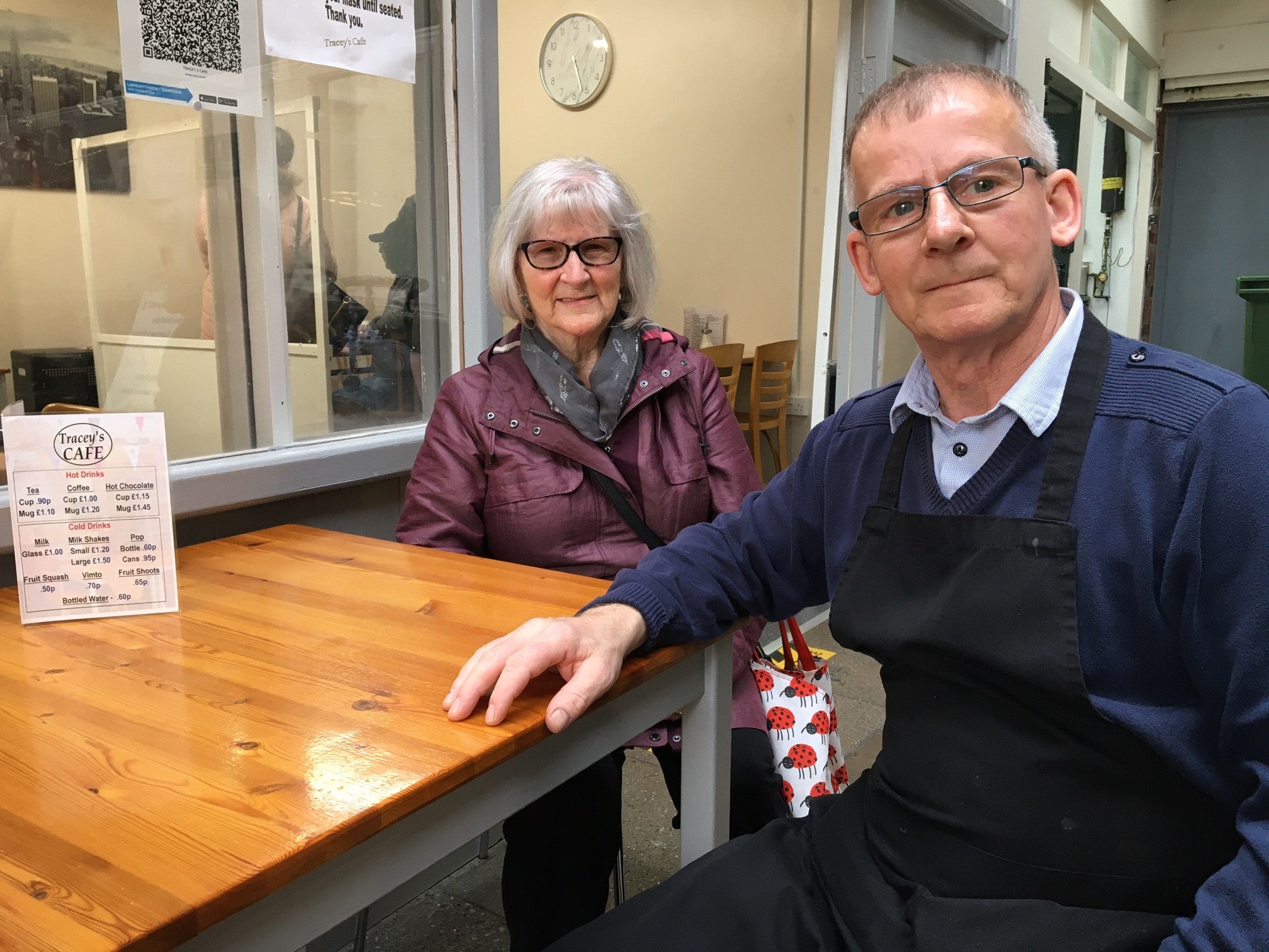 Glenys Wilkinson with son David: ‘That’s why we love football – it lets us do some wishful thinking’