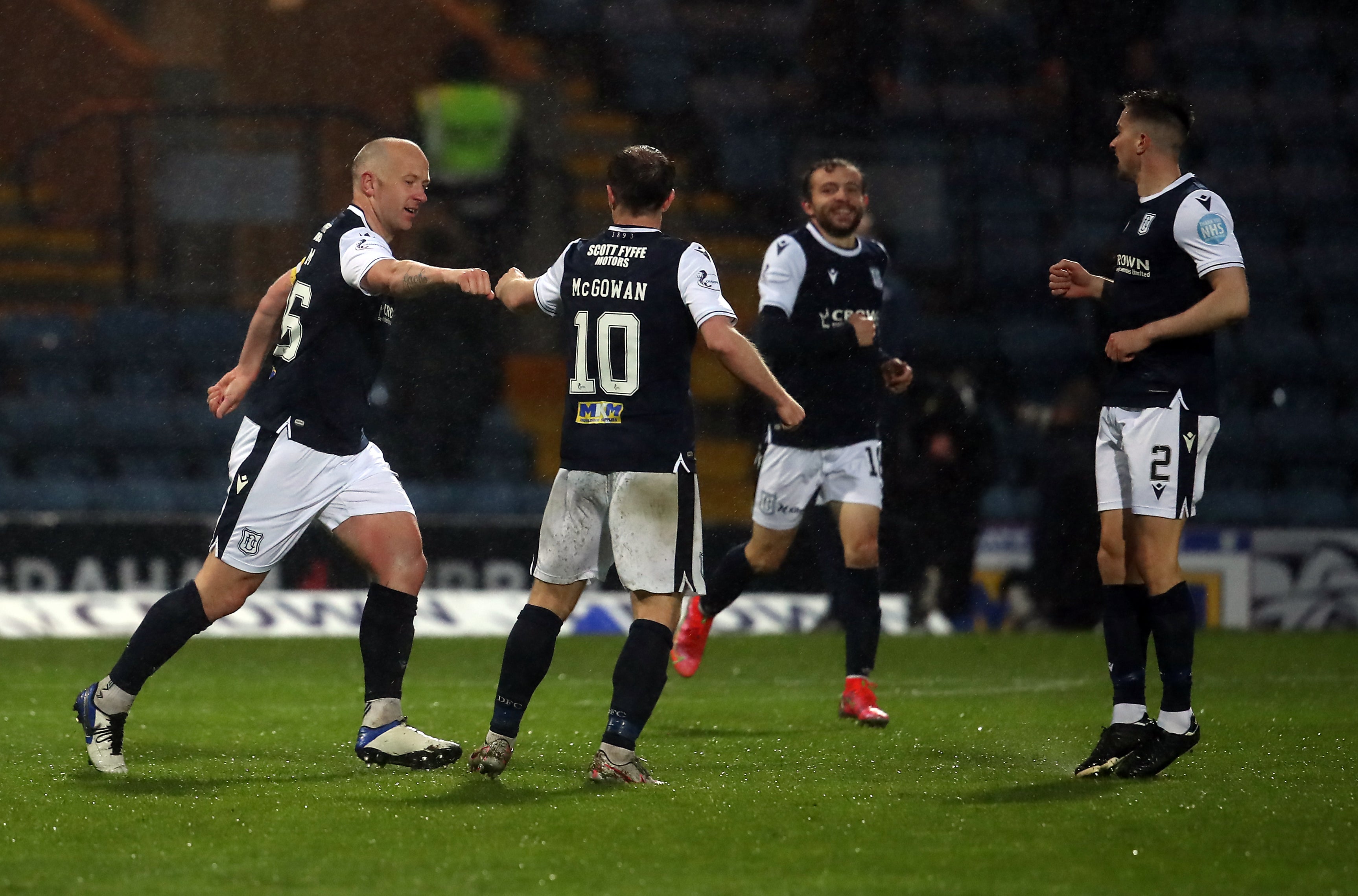 Paul McGowan (centre) believes Dundee should have killed off Kilmarnock on Thursday night