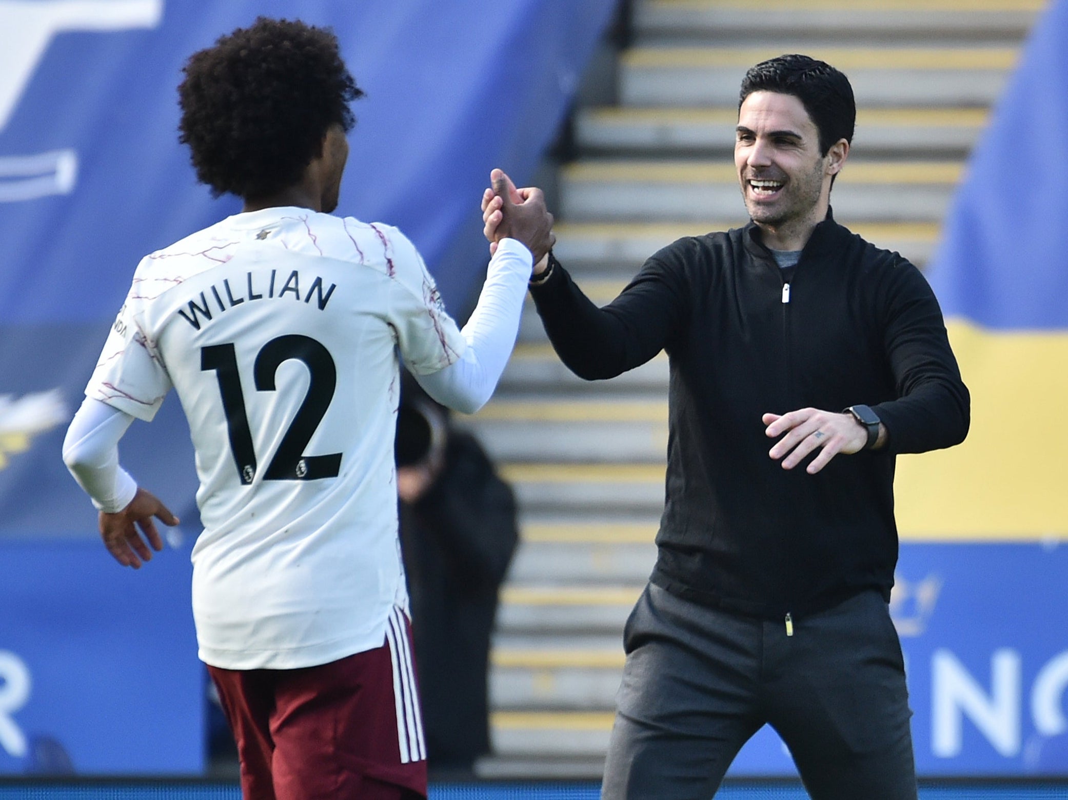 Willian and Mikel Arteta