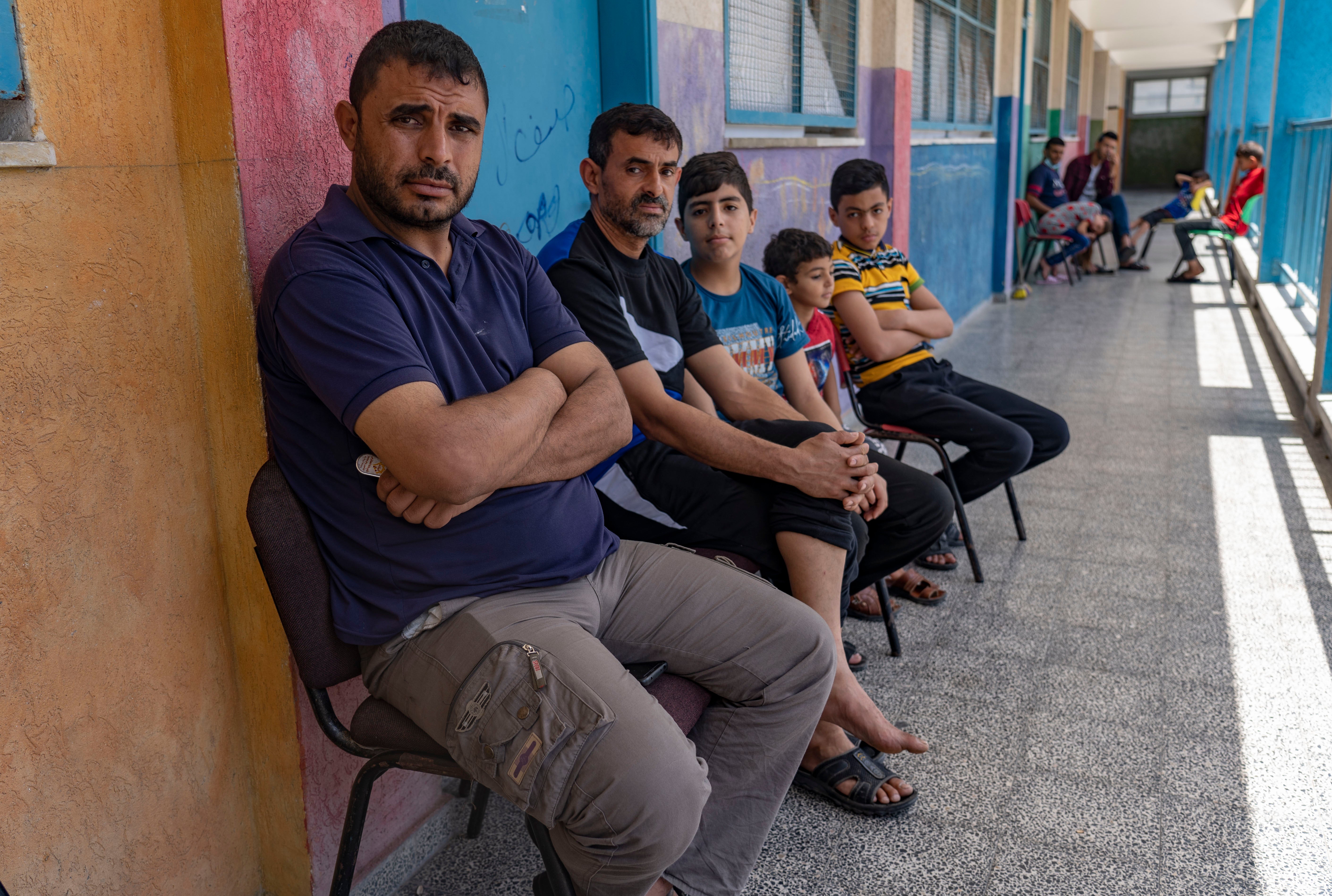 Mithqal al-Sirsawy says his home has been destroyed in each of the four wars between Gaza and Israel, and now he is homeless again