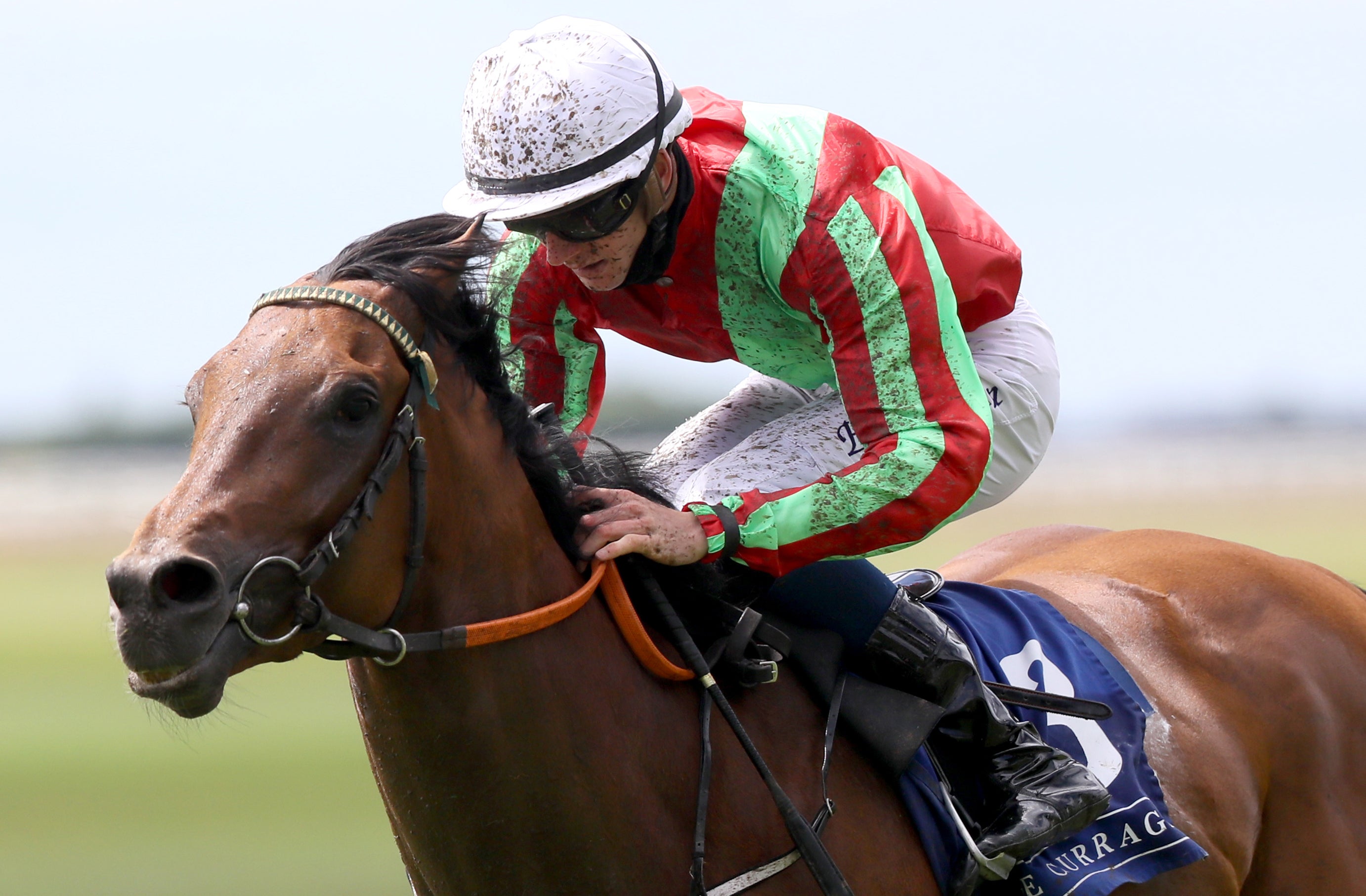 Earlswood winning at the Curragh