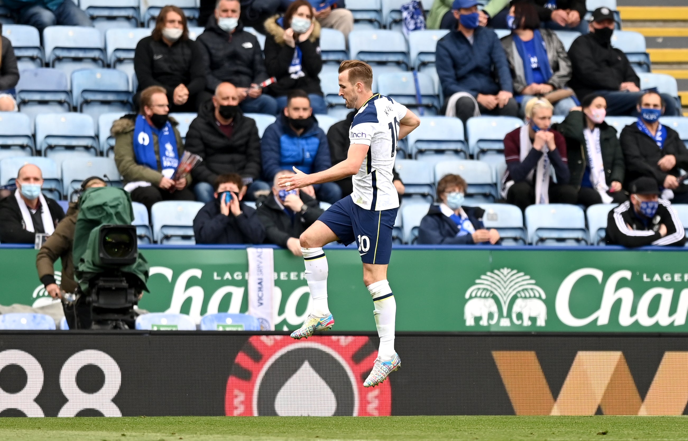 Harry Kane helped Tottenham to seventh place and picked up two awards on Sunday