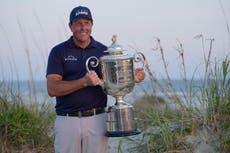 Phil Mickelson holds nerve for memorable triumph at US PGA Championship