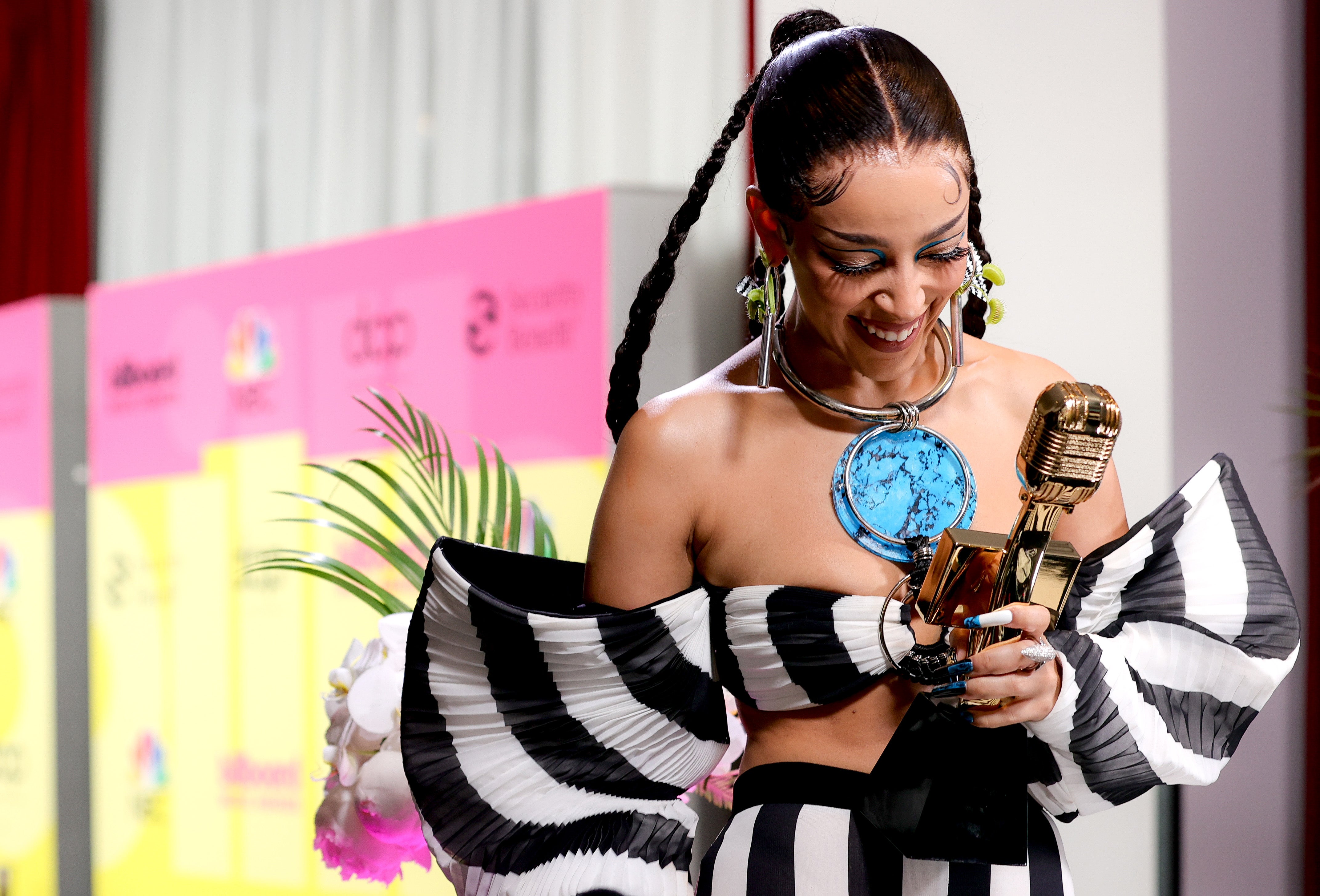 File image: Doja Cat, winner of the Top R&B Female Artist Award at BBMAs 2021