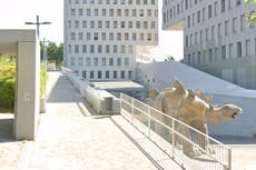 Man dies inside dinosaur statue after trying to retrieve mobile phone