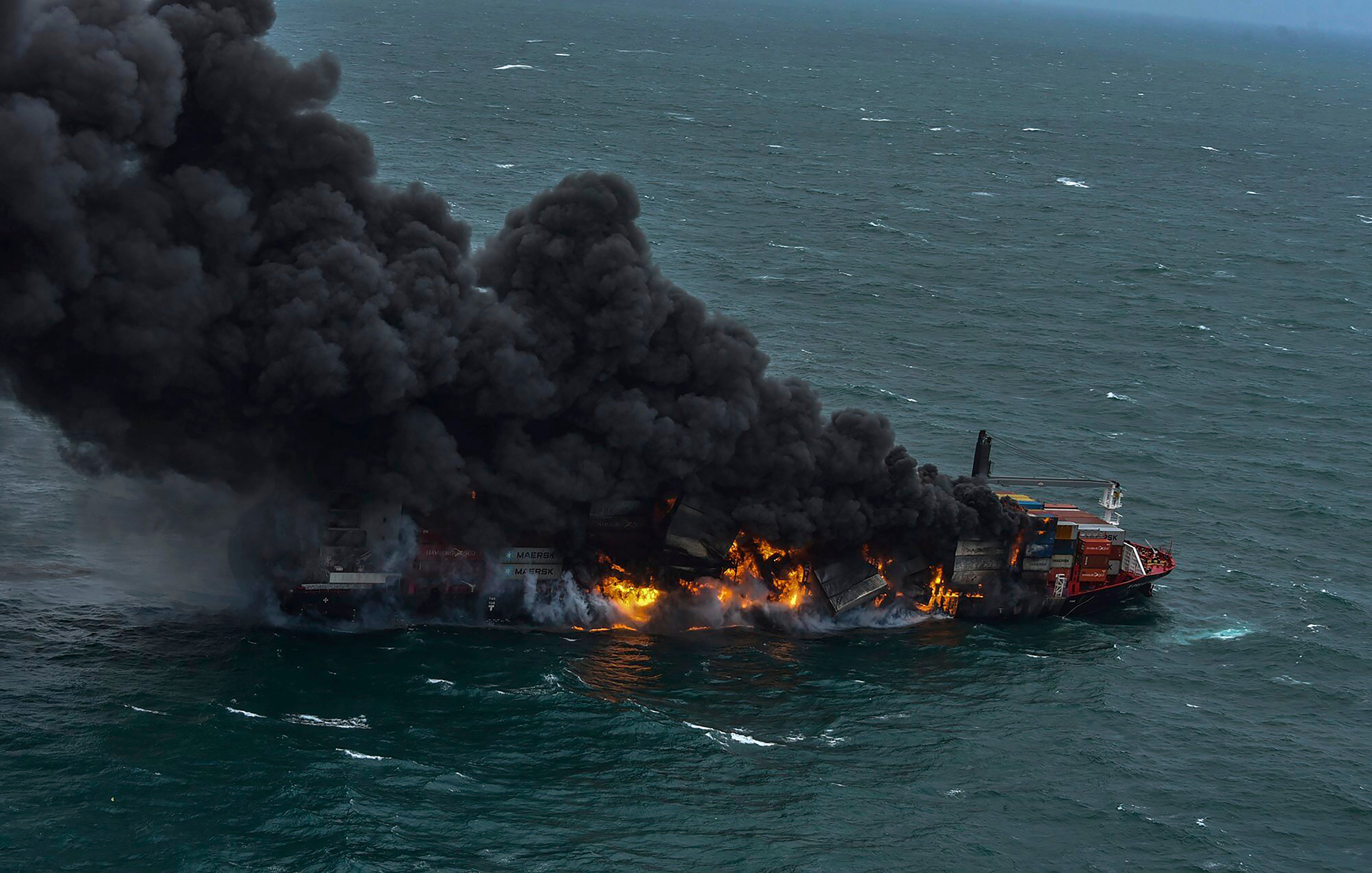 Sri Lanka Ship Fire