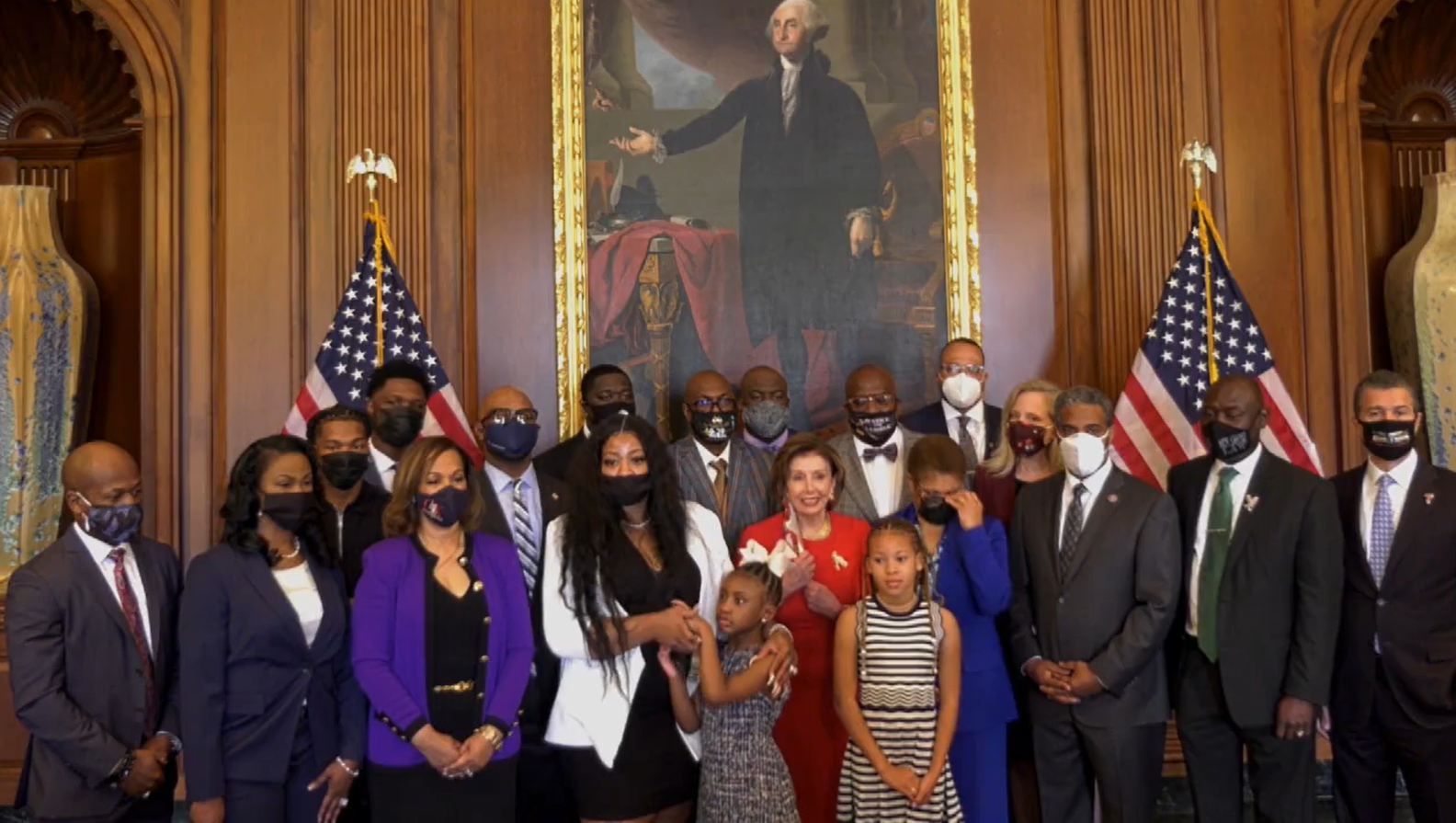 Family of George Floyd meets with House Speaker Nancy Pelosi