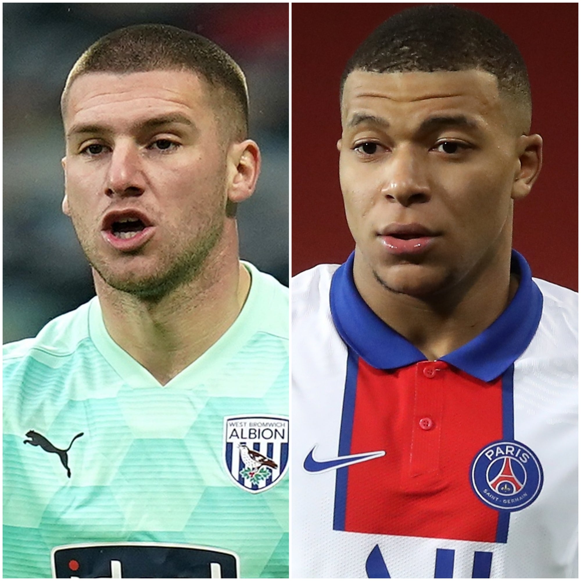 Sam Johnstone and Kylian Mbappe