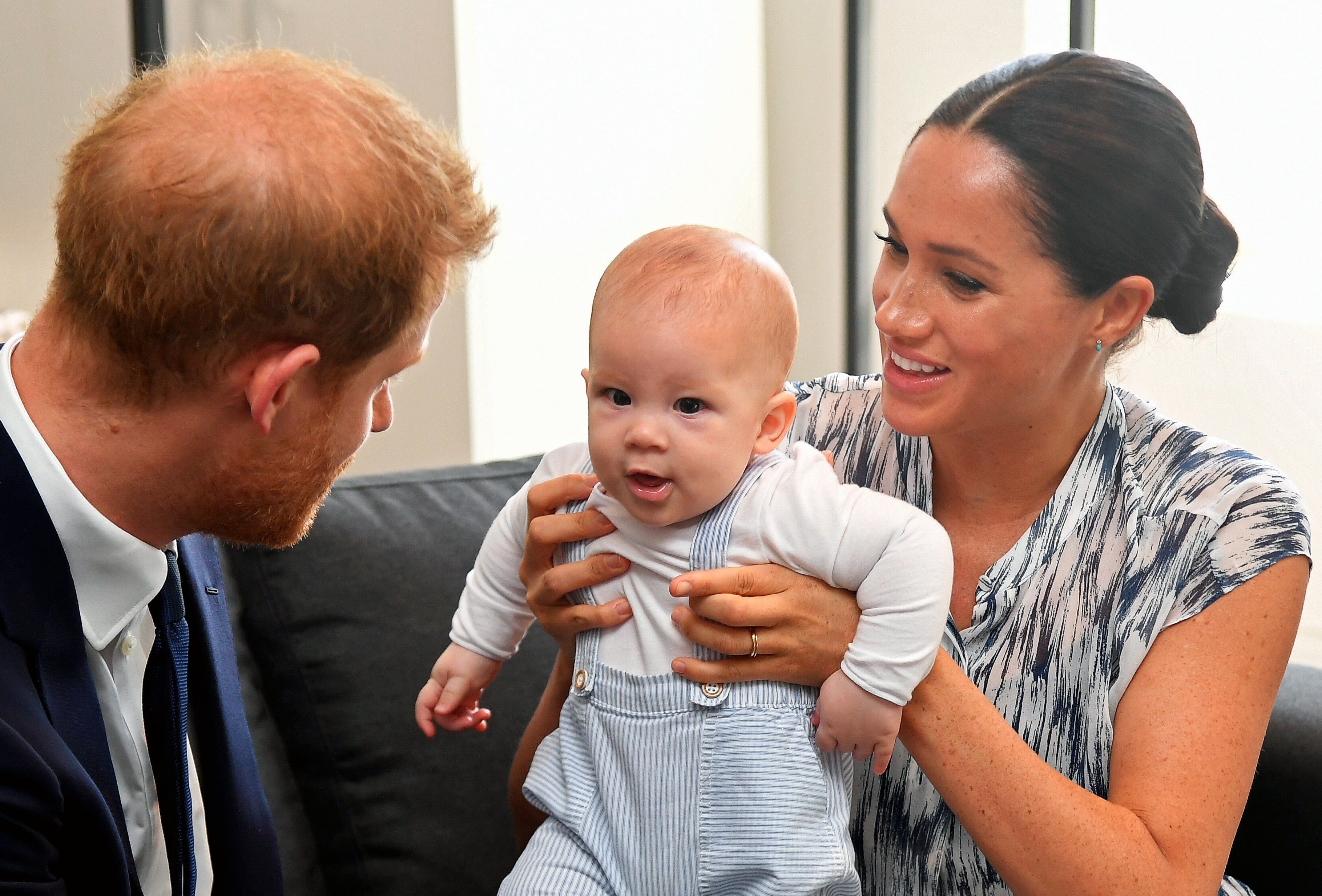 Prince Harry, Meghan Markle tend to their baby son Archie