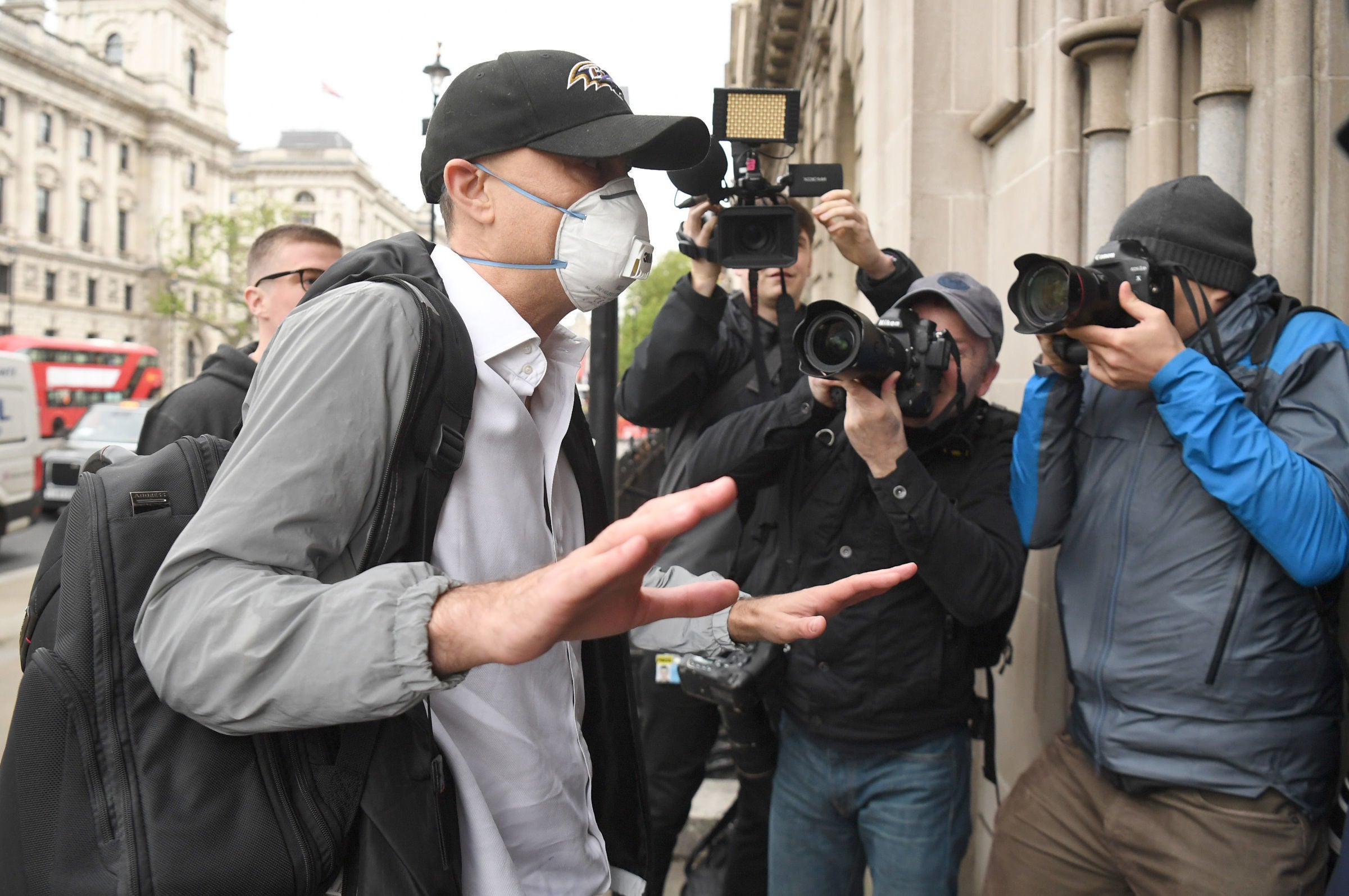 Dominic Cummings, the prime minister’s former chief adviser, on his way to give evidence to MPs