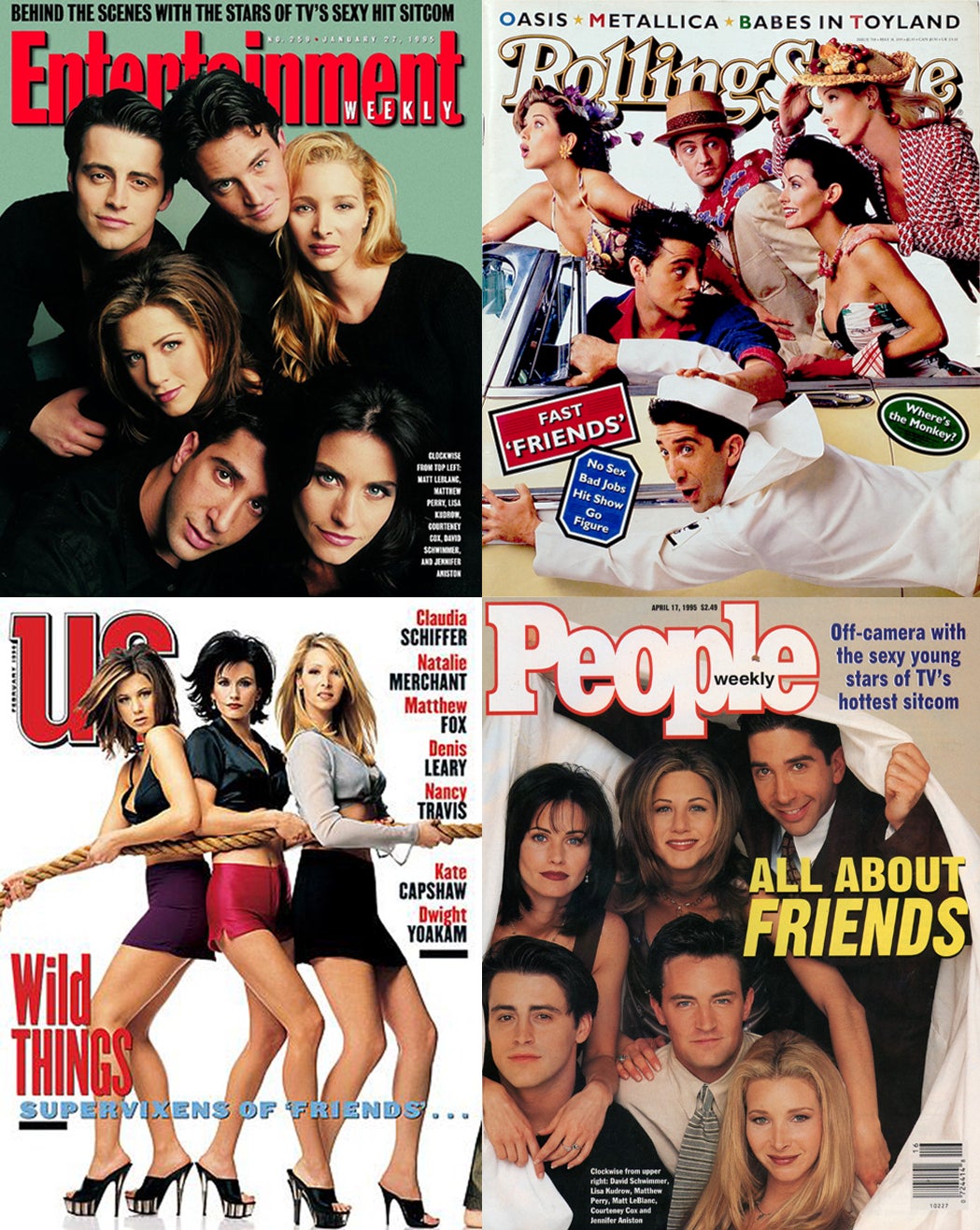 Inescapable: the ‘Friends’ cast on magazine covers during the show’s peak