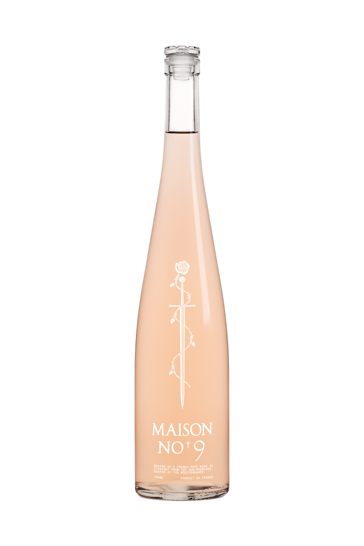 Post Malone’s new Maison No 9 rosé wine comes in a fully glass bottle with a solid glass cap