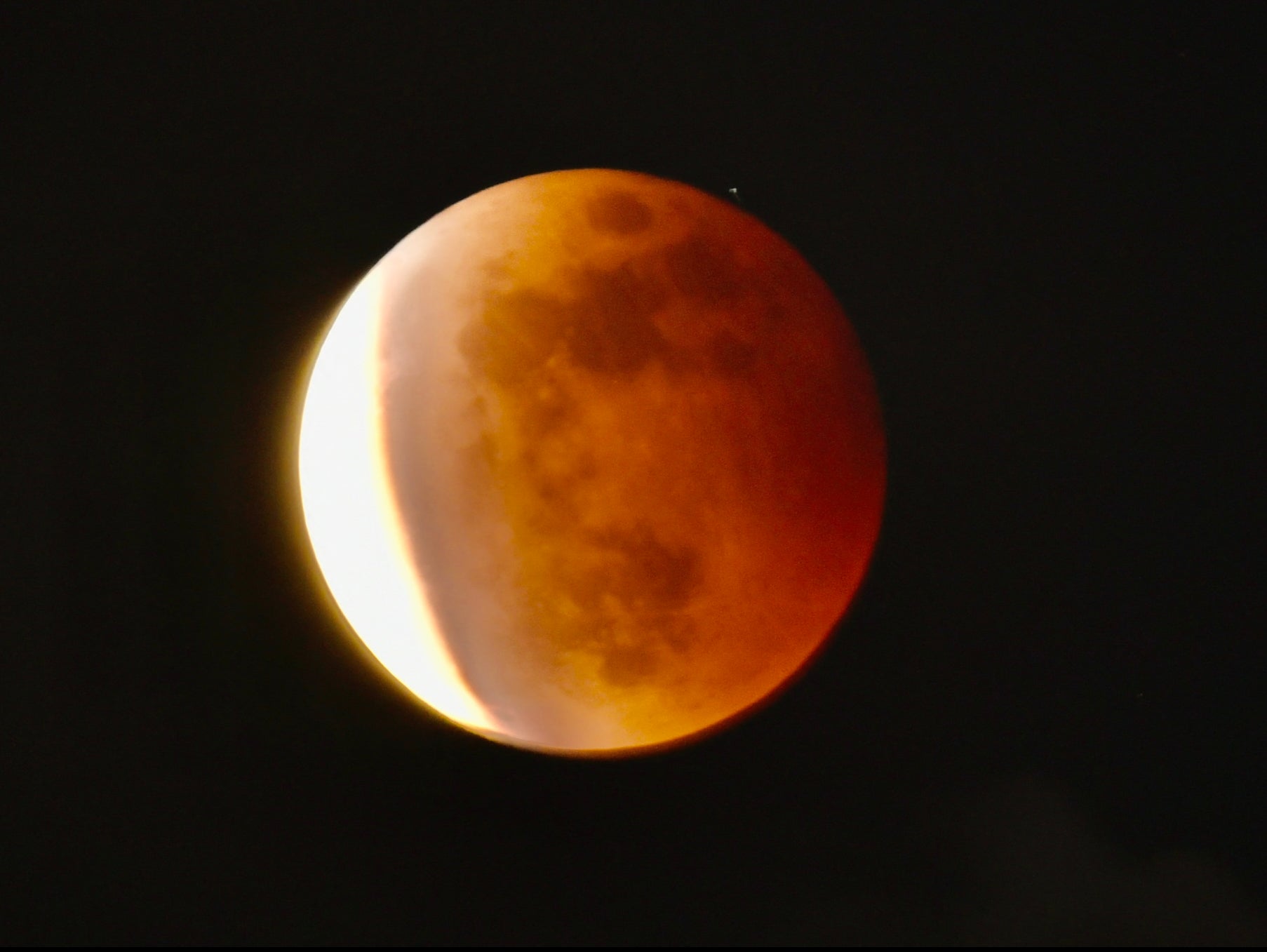 The moon over Taipei, Taiwan, on Wednesday 26 May 2021