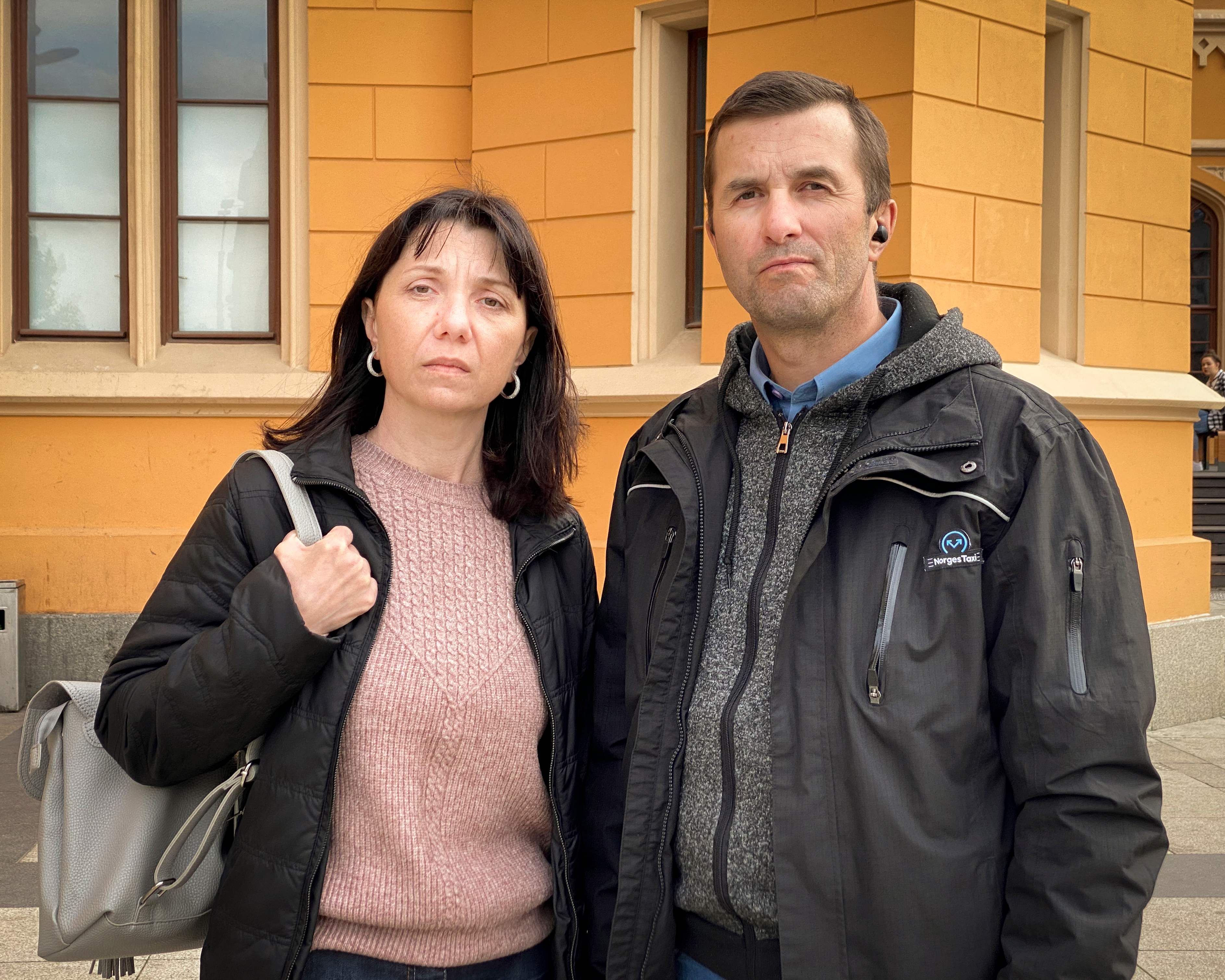 Natalia and Dmitry Protasevich, the parents of Belarusian journalist Roman Protasevich