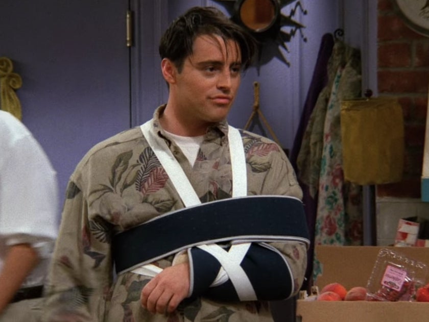 Joey’s injury was written into the show after Matt LeBlanc inured himself filming