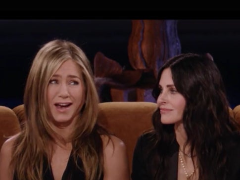 Jennifer Aniston and Courteney Cox in ‘Friends: The Reunion’