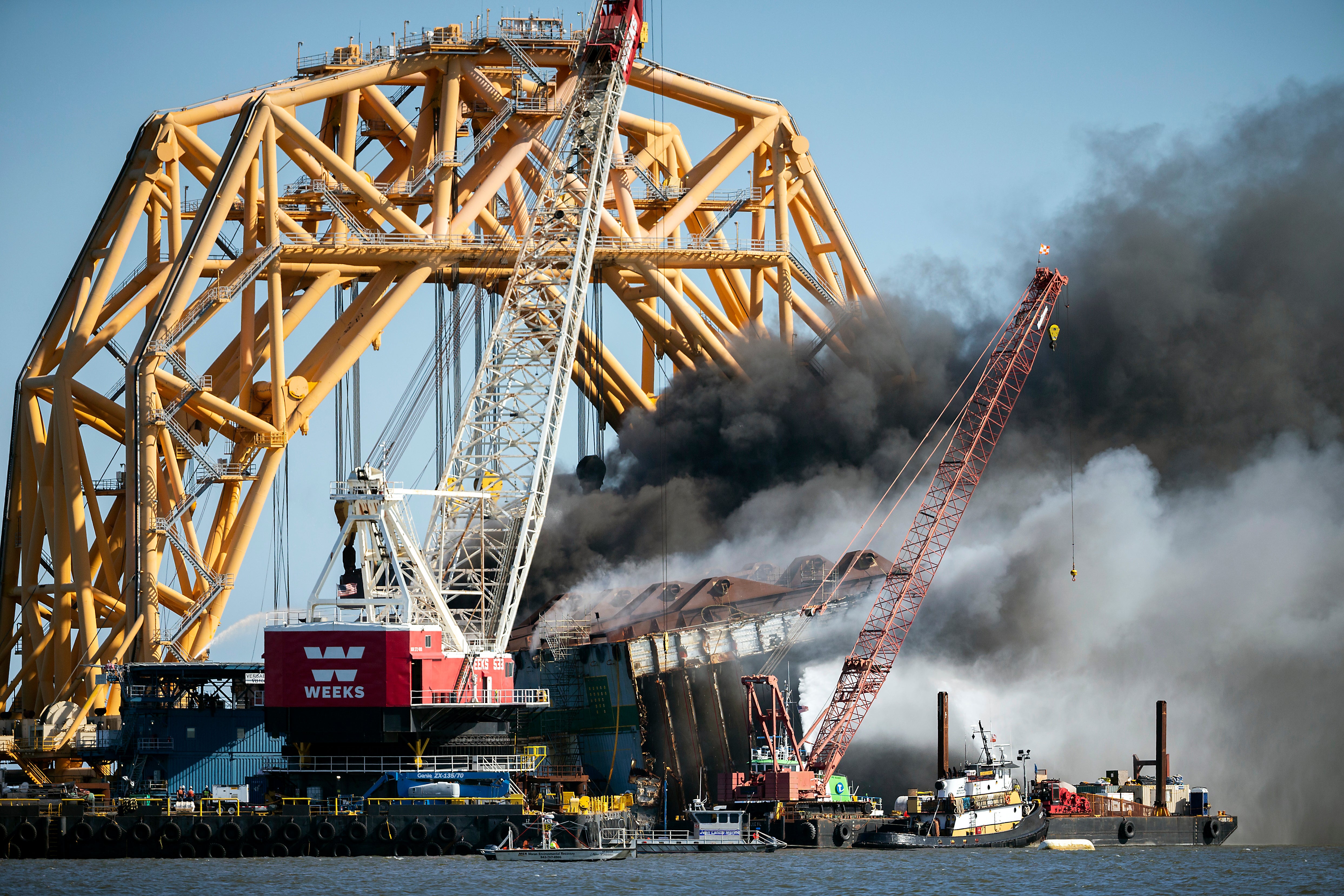 Overturned Cargo Ship Georgia