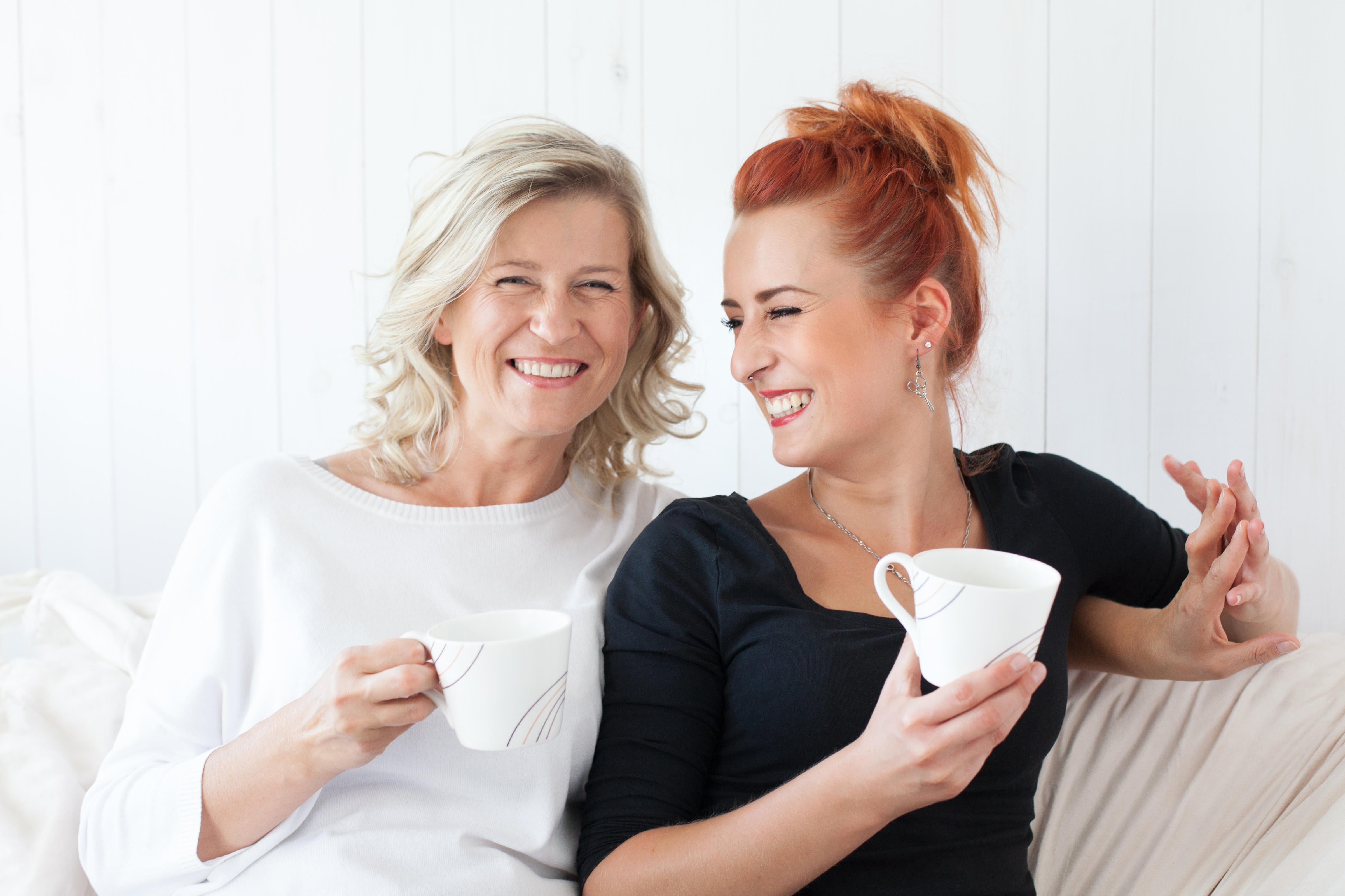 Mum and grown-up daughter