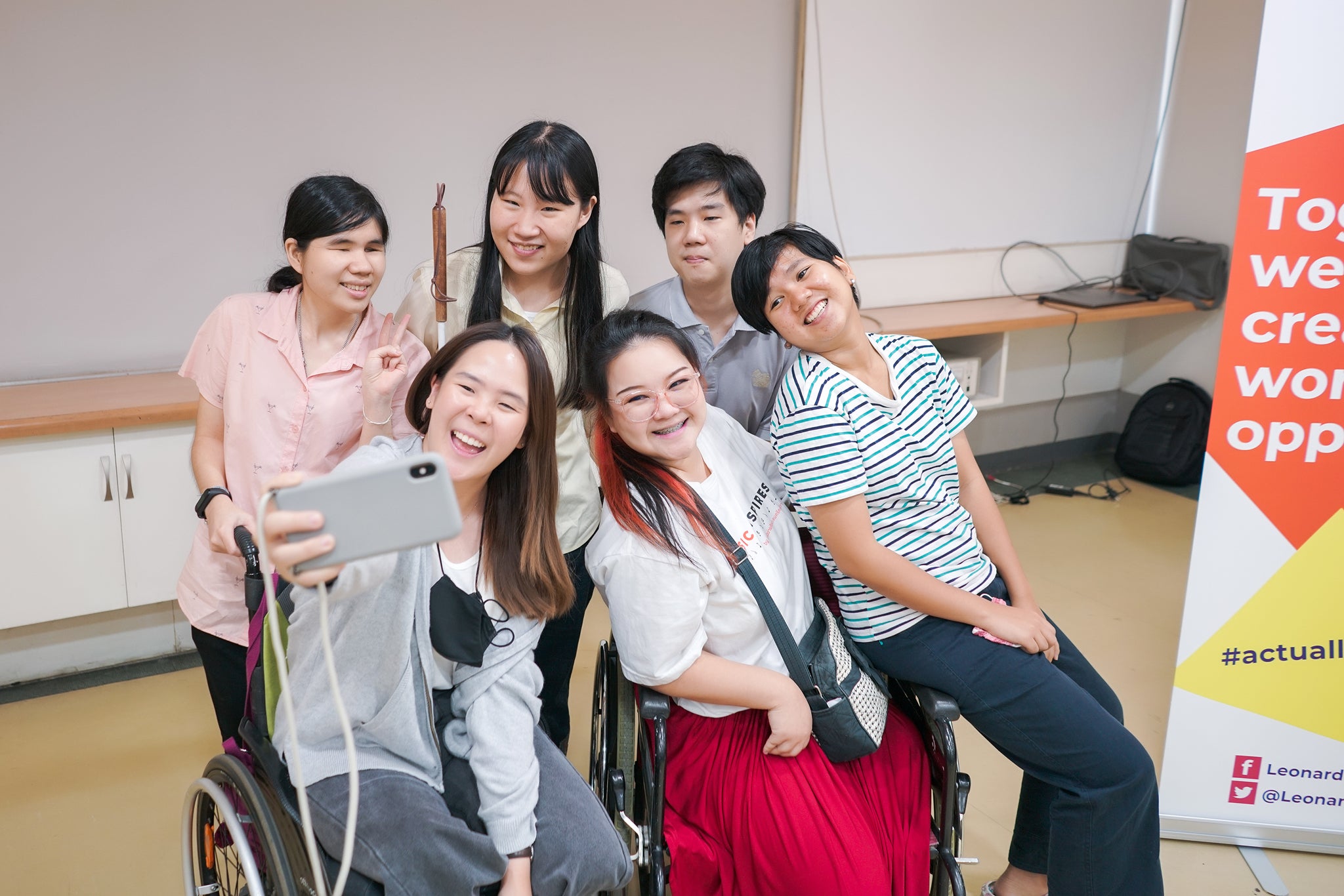 Lead Youth Advocates from Leonard Cheshire’s Access to Employment programme in Thailand