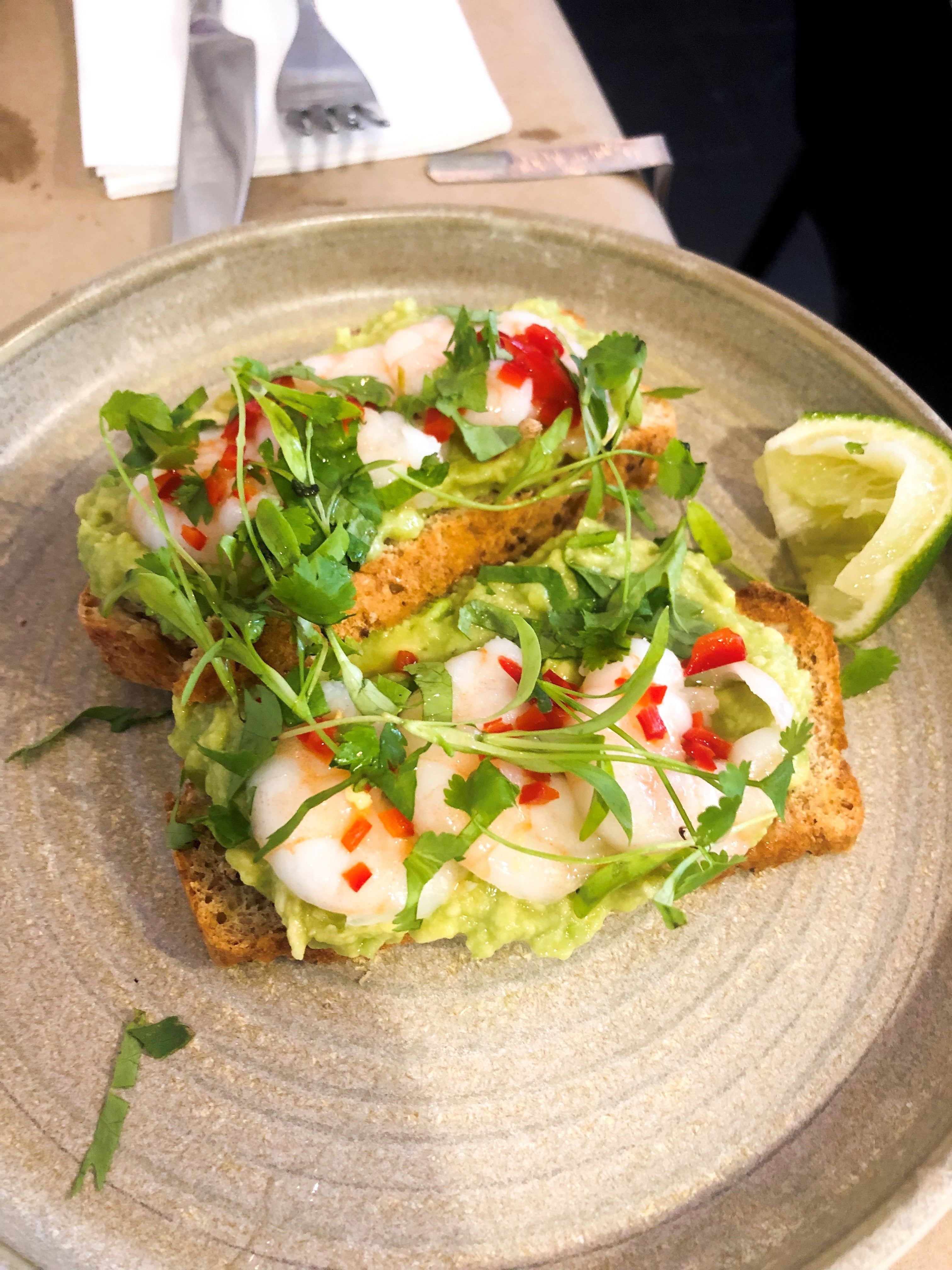 The eponymous Prawn on the Lawn dish: deceptively simple, perfectly balanced