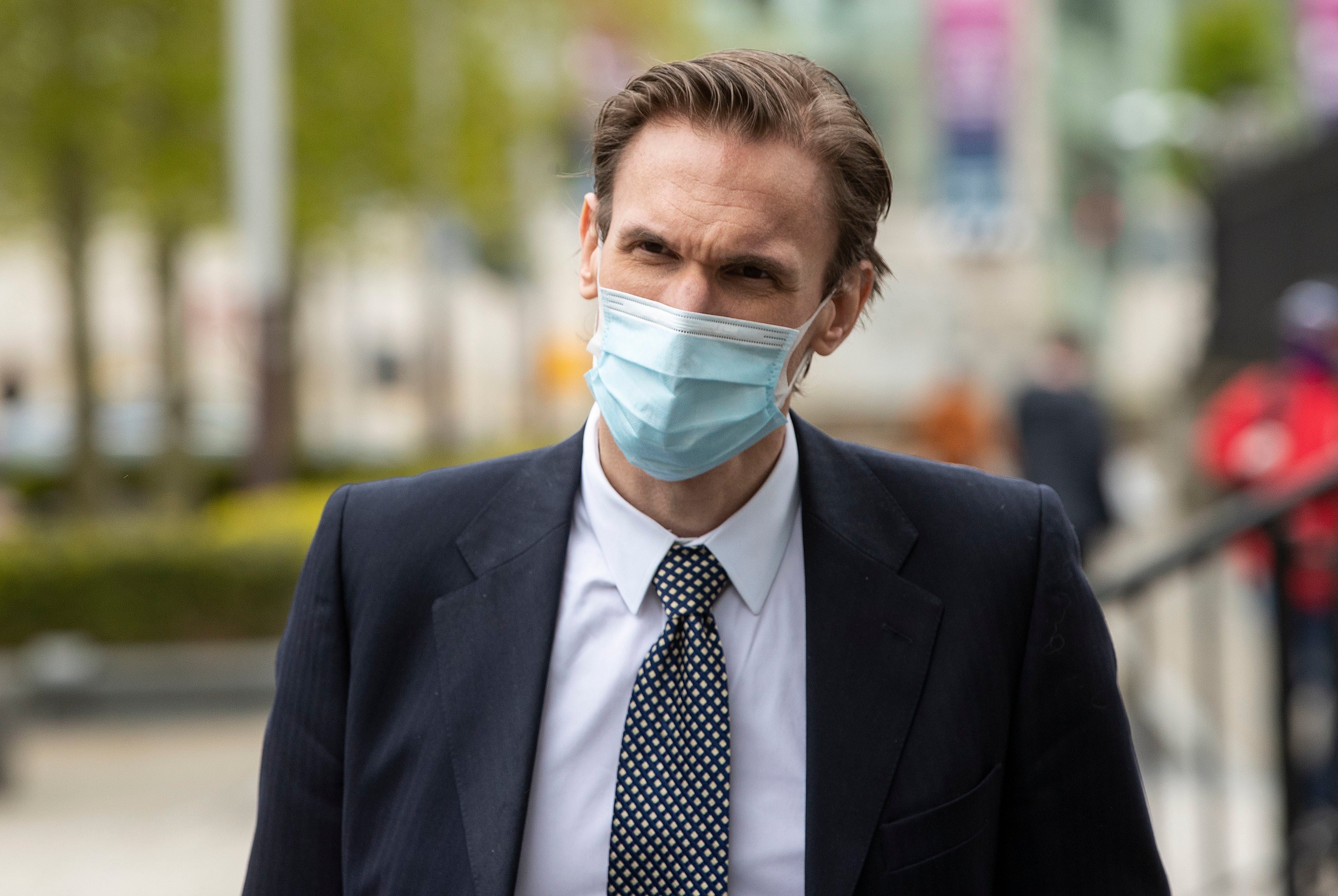 TV medic Dr Christian Jessen leaves Belfast High Court on Friday May 21