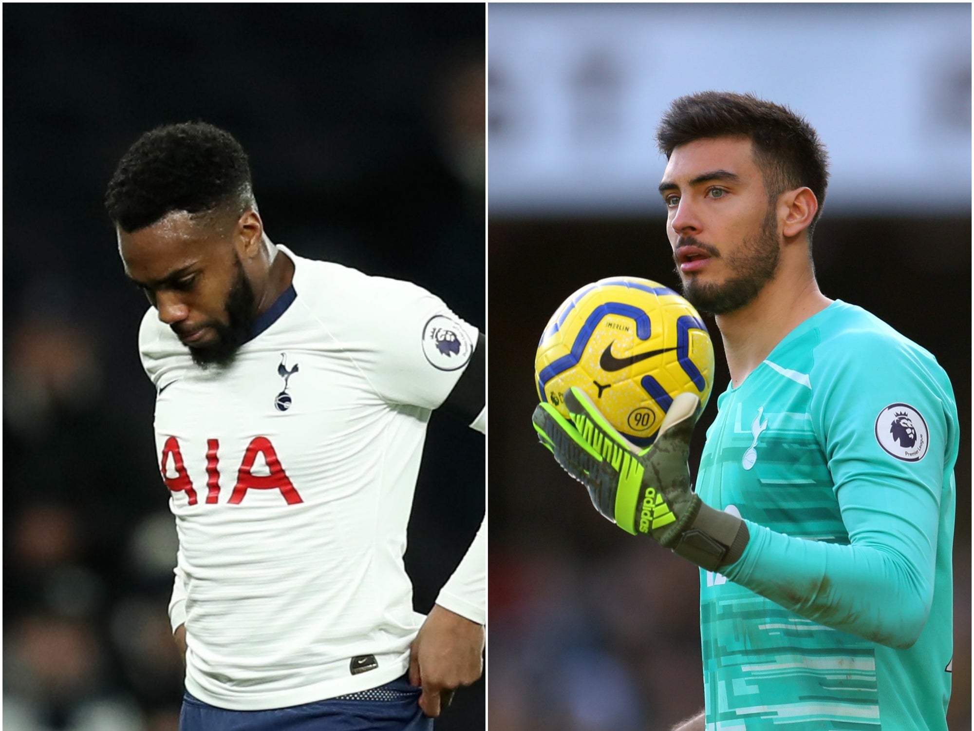 Defender Danny Rose and goalkeeper Paulo Gazzaniga