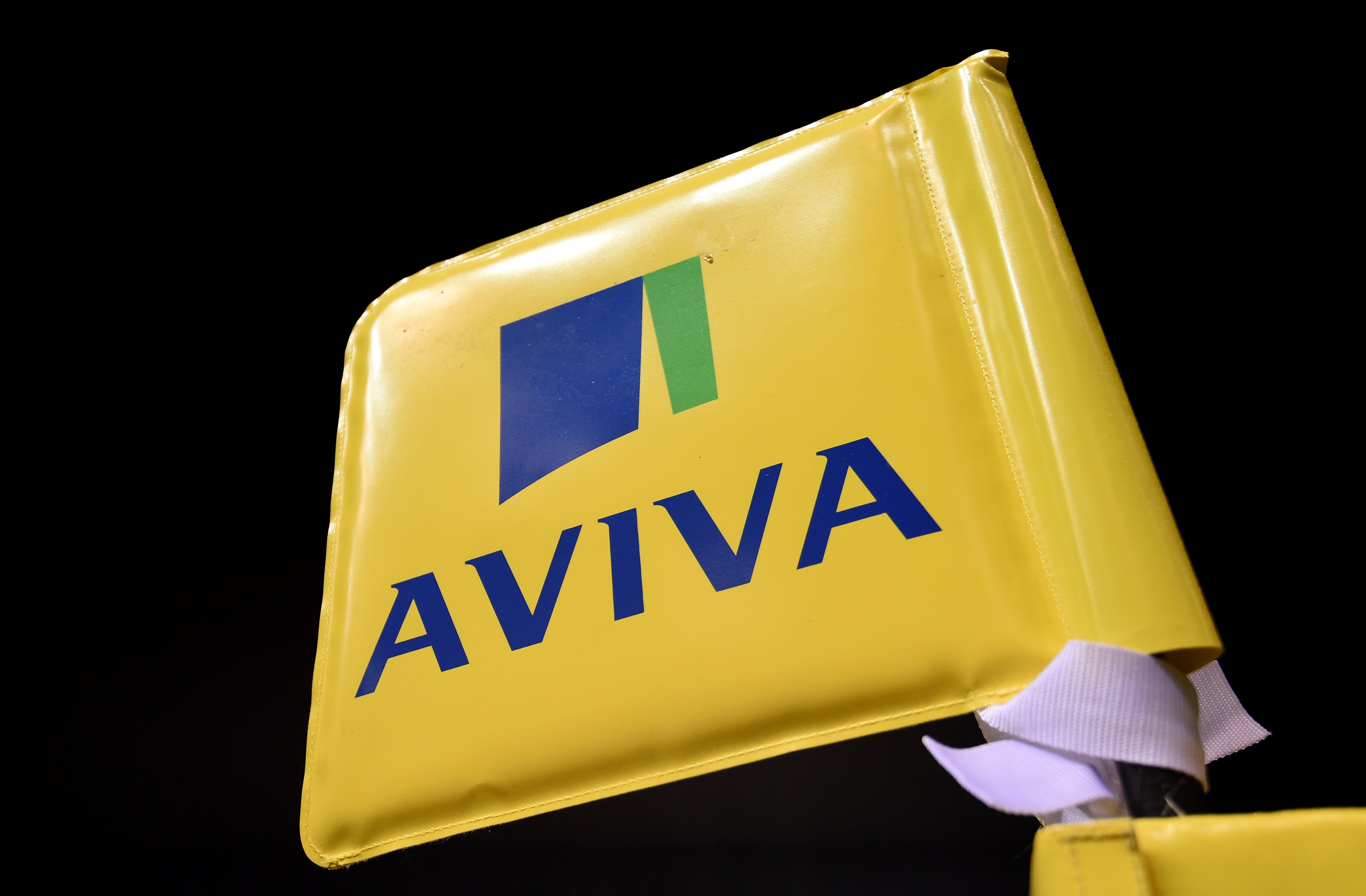 An Aviva branded flag