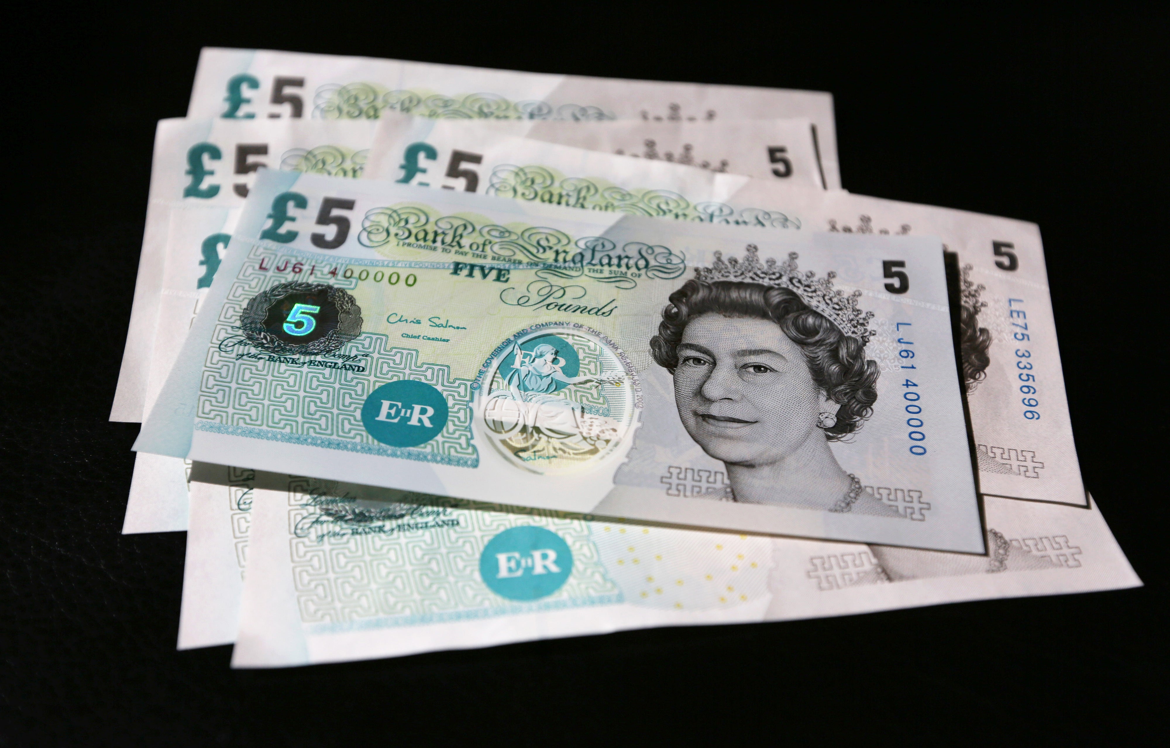 Five pound notes