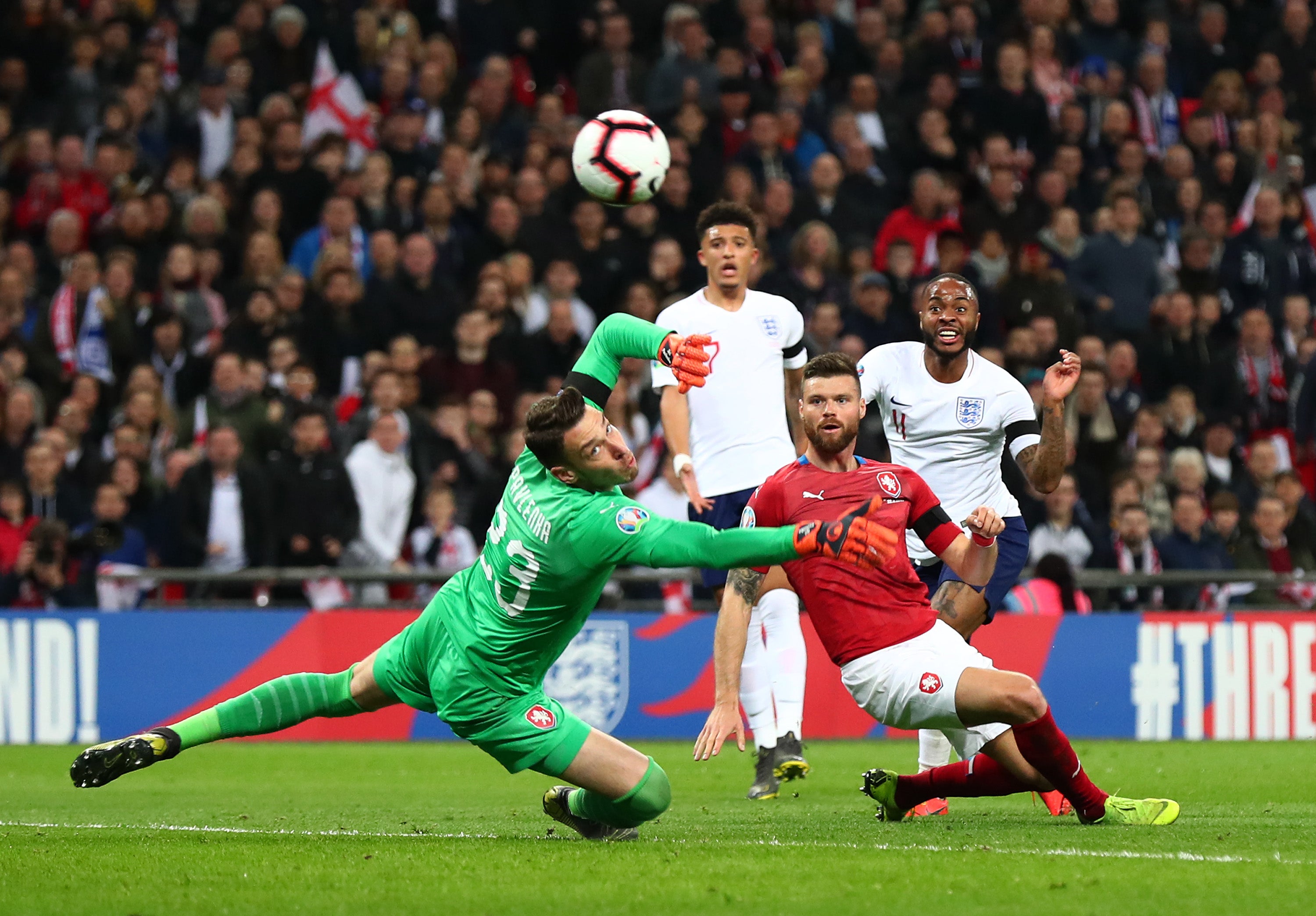 The Czech Republic beat England 2-1 in Prague in 2019