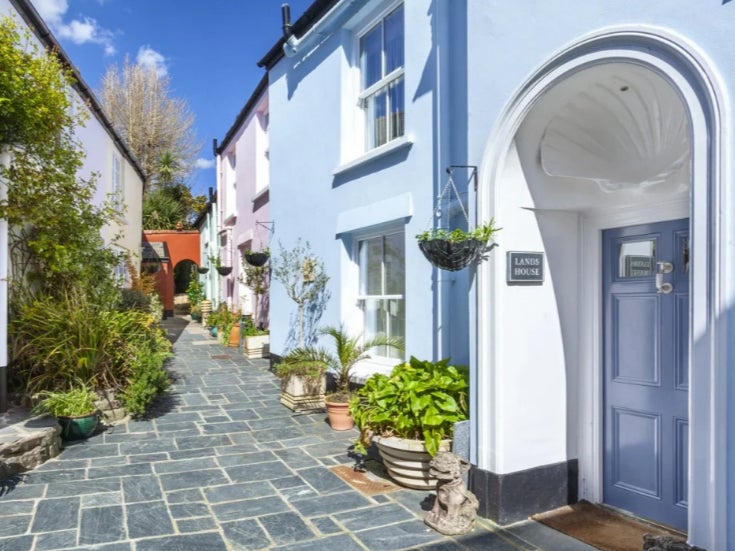 The private street is tucked away behind a nondescript door