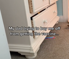 TikTok of anti-vaxx father offering daughter bribe to avoid jab highlights teens’ Covid battle against parents