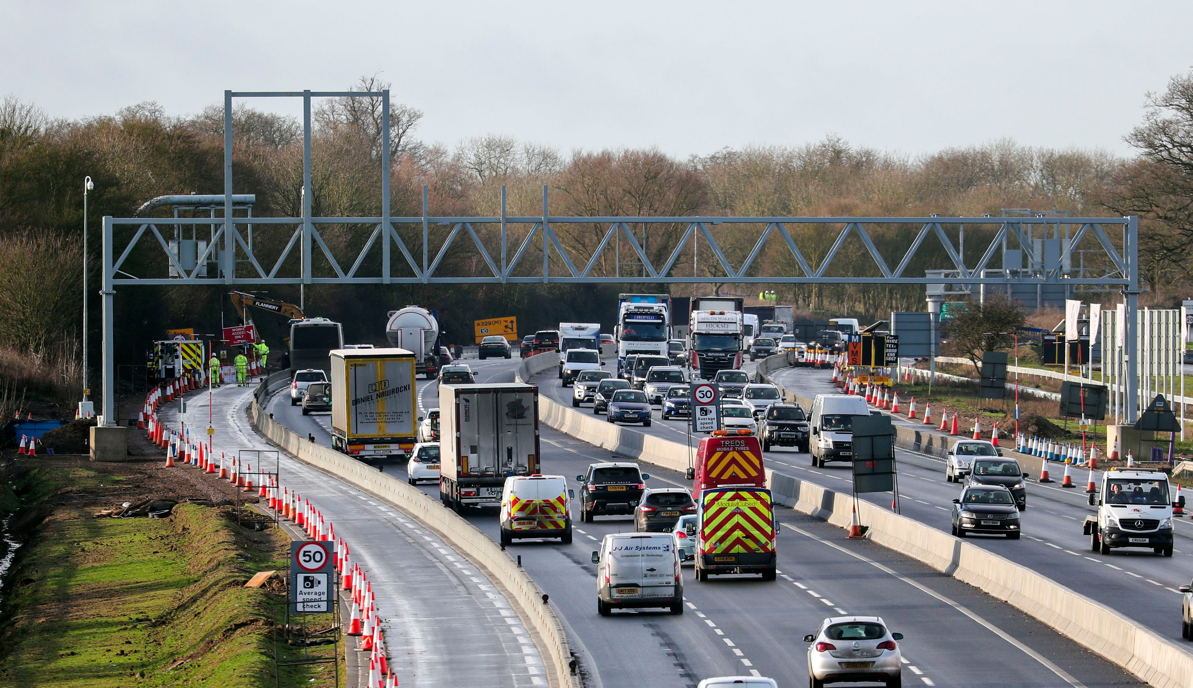 Traffic on a motorway