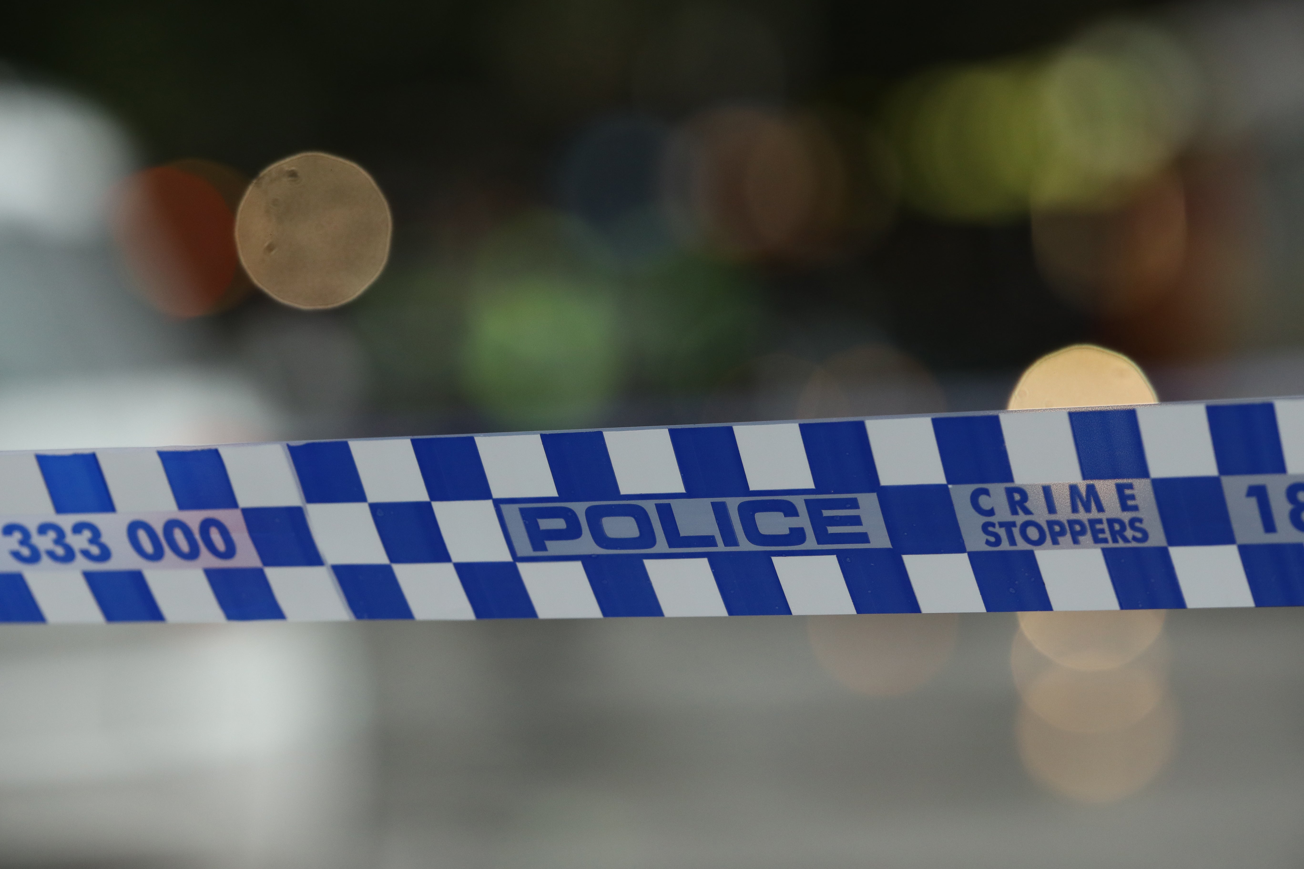 A general view of police tape in Australia on 9 November, 2018.