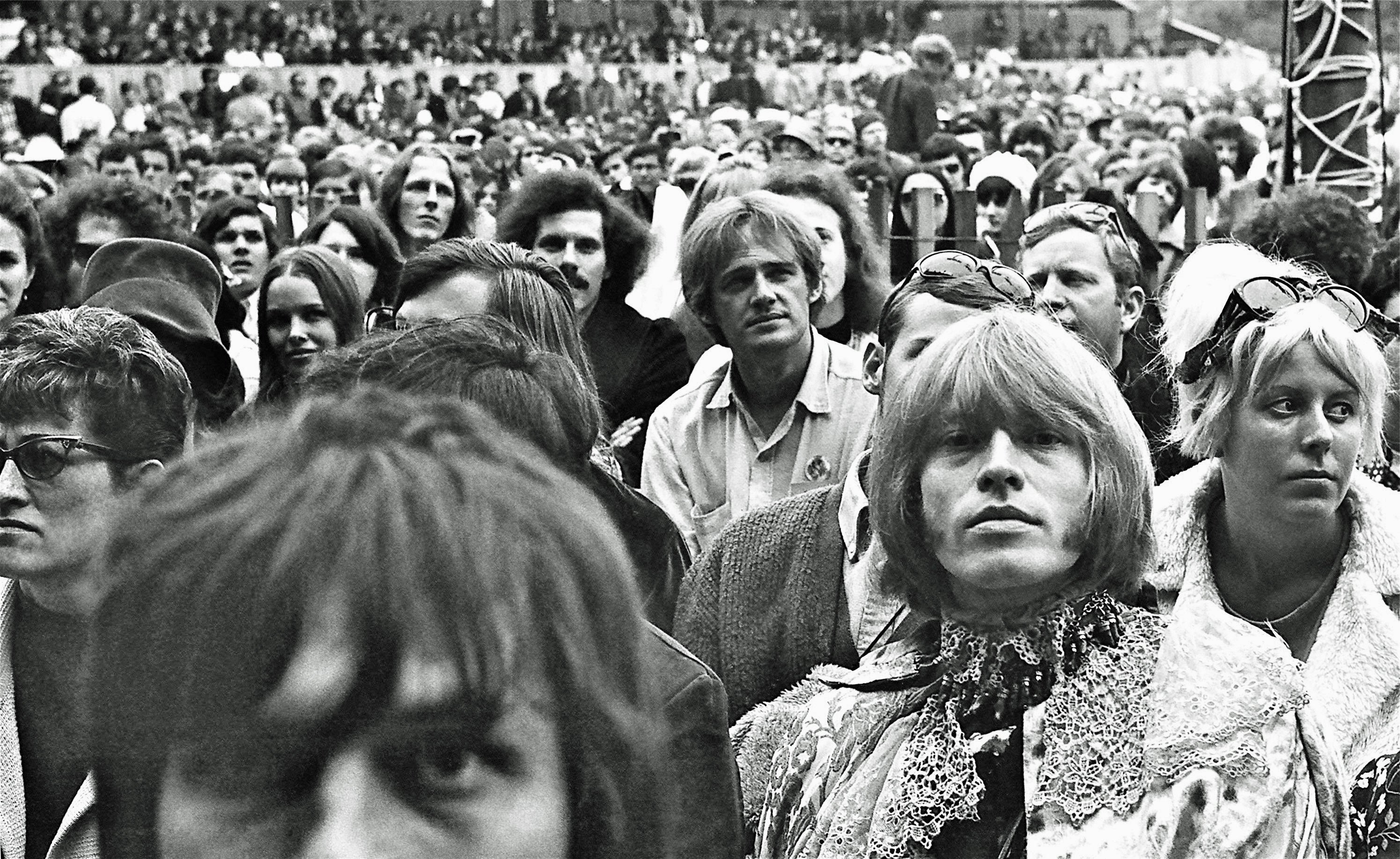 Portraits of musicians and attendees at the Monterey Pop Festival, 1967