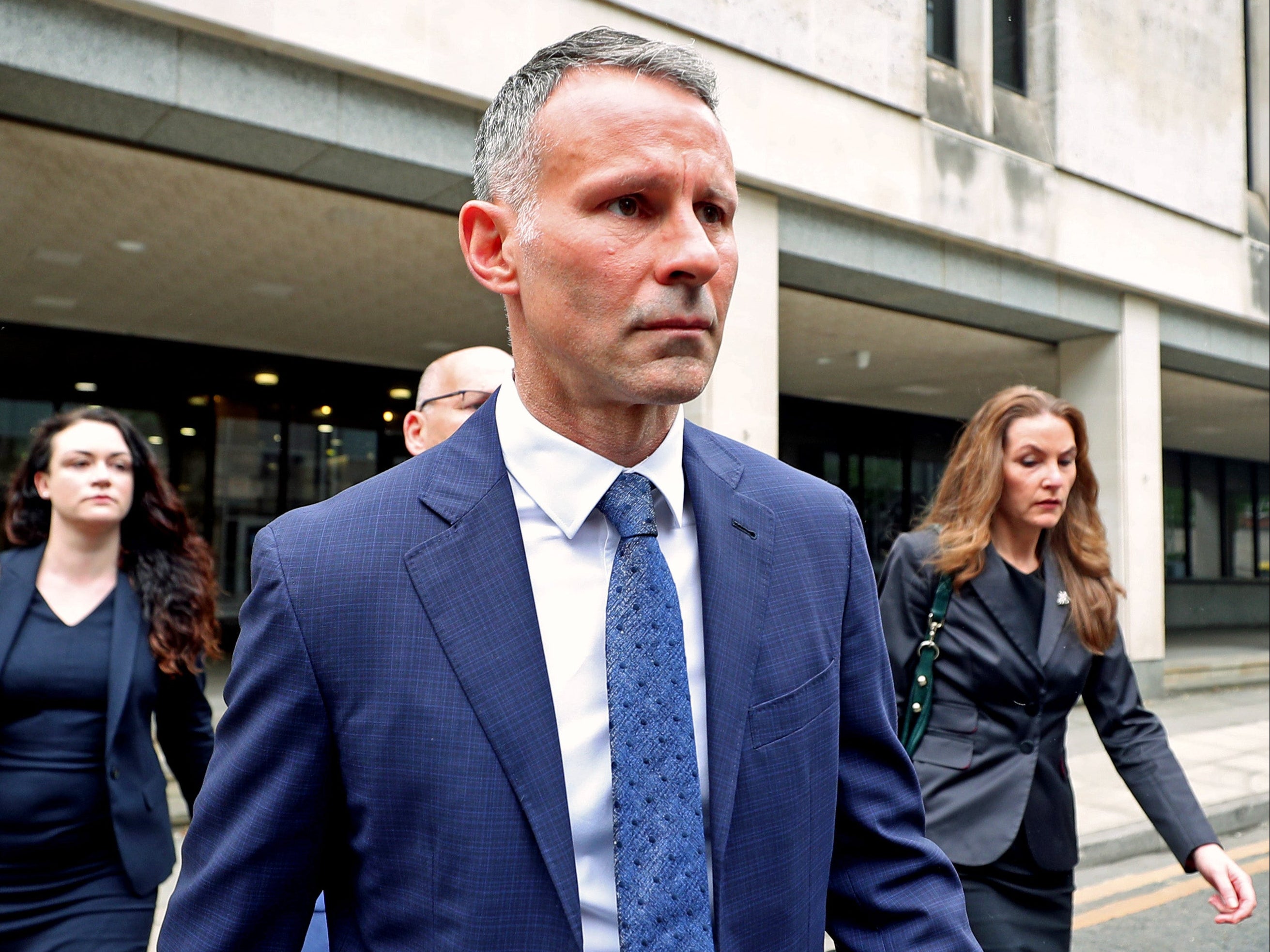 Former Manchester United footballer Ryan Giggs leaves Manchester Crown Court