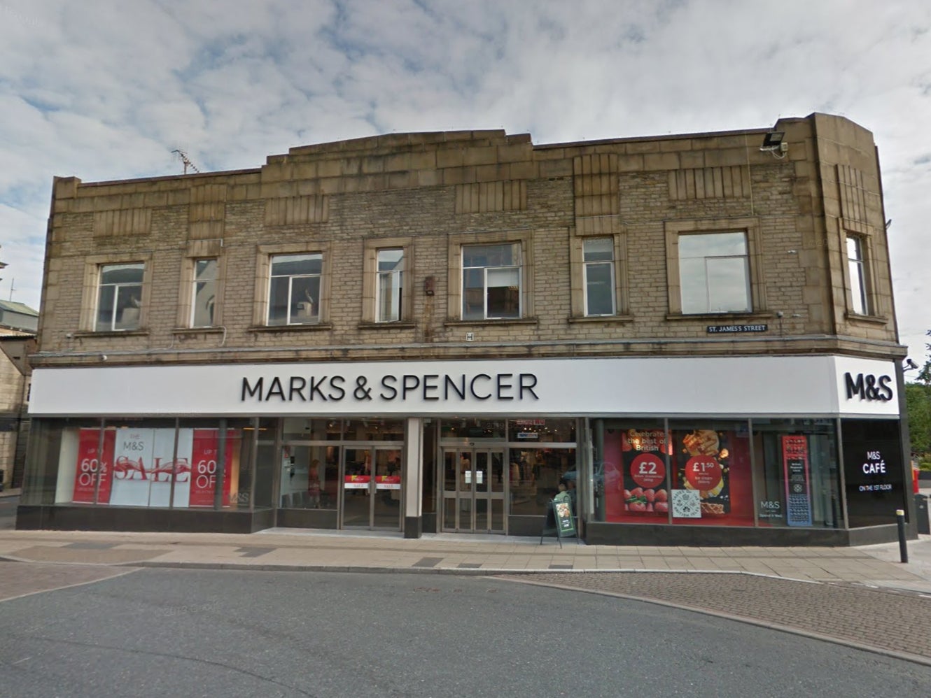 The incident happened at Marks and Spencer in Burnley