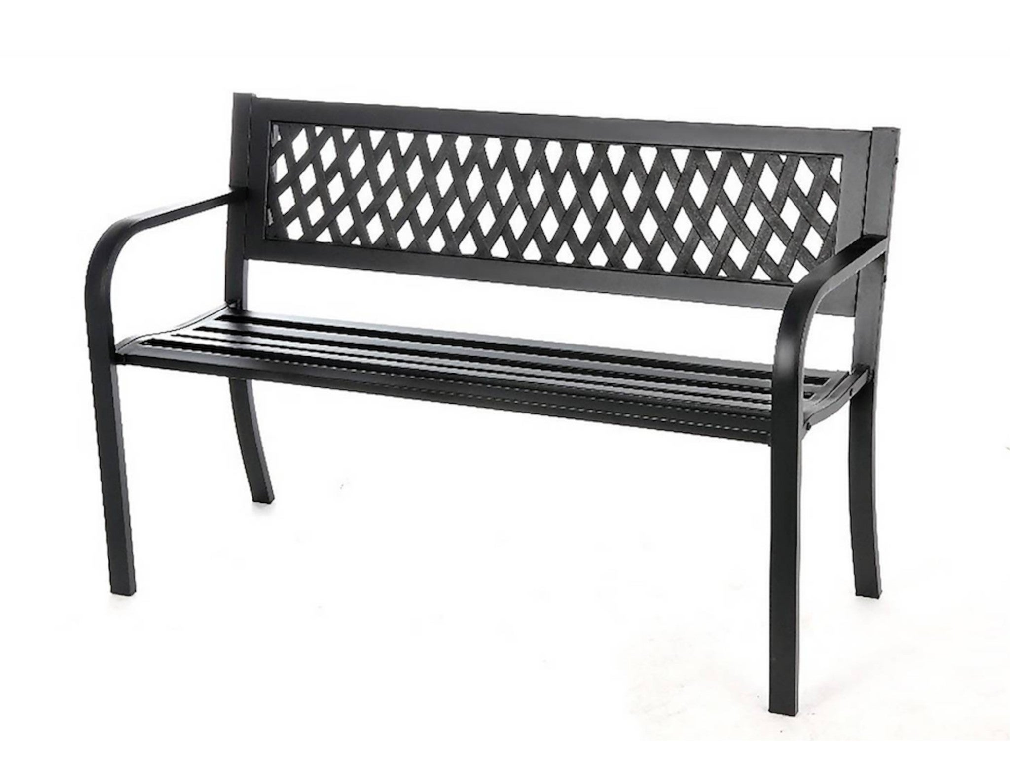 Homebase steel bench in black indybest 