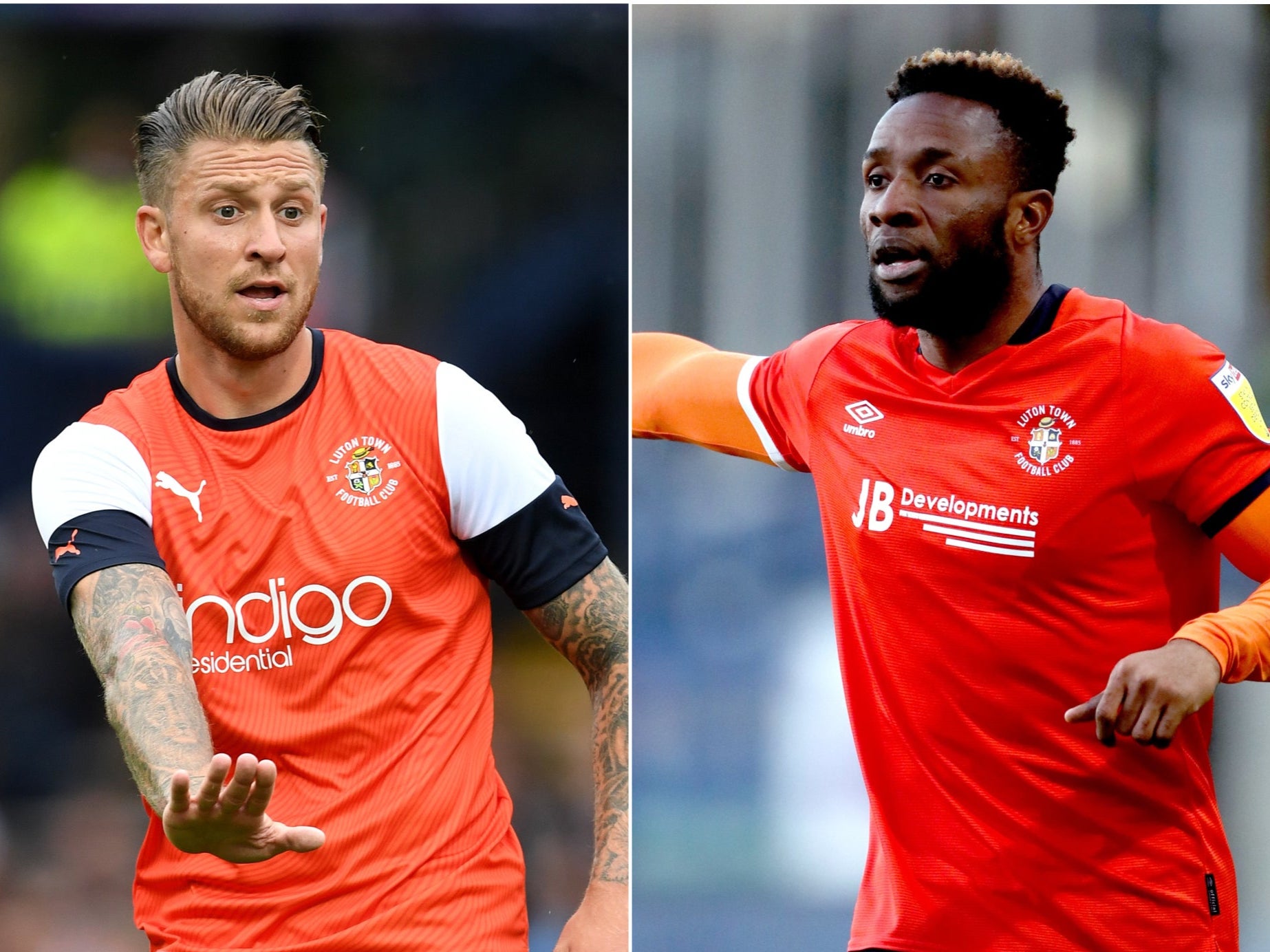 George Moncur (left) and Kazenga LuaLua have not been offered new deals by Luton