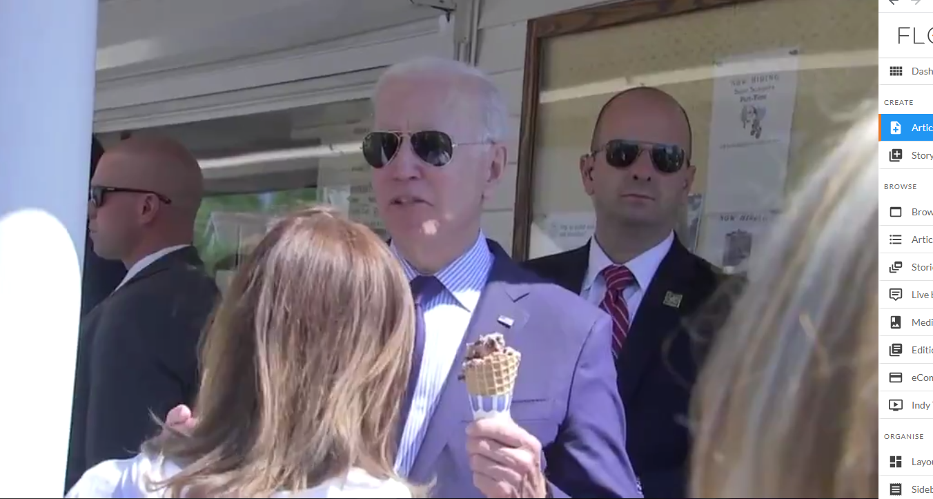 Biden speaking to reporters about the Senate 6 January Comission vote.