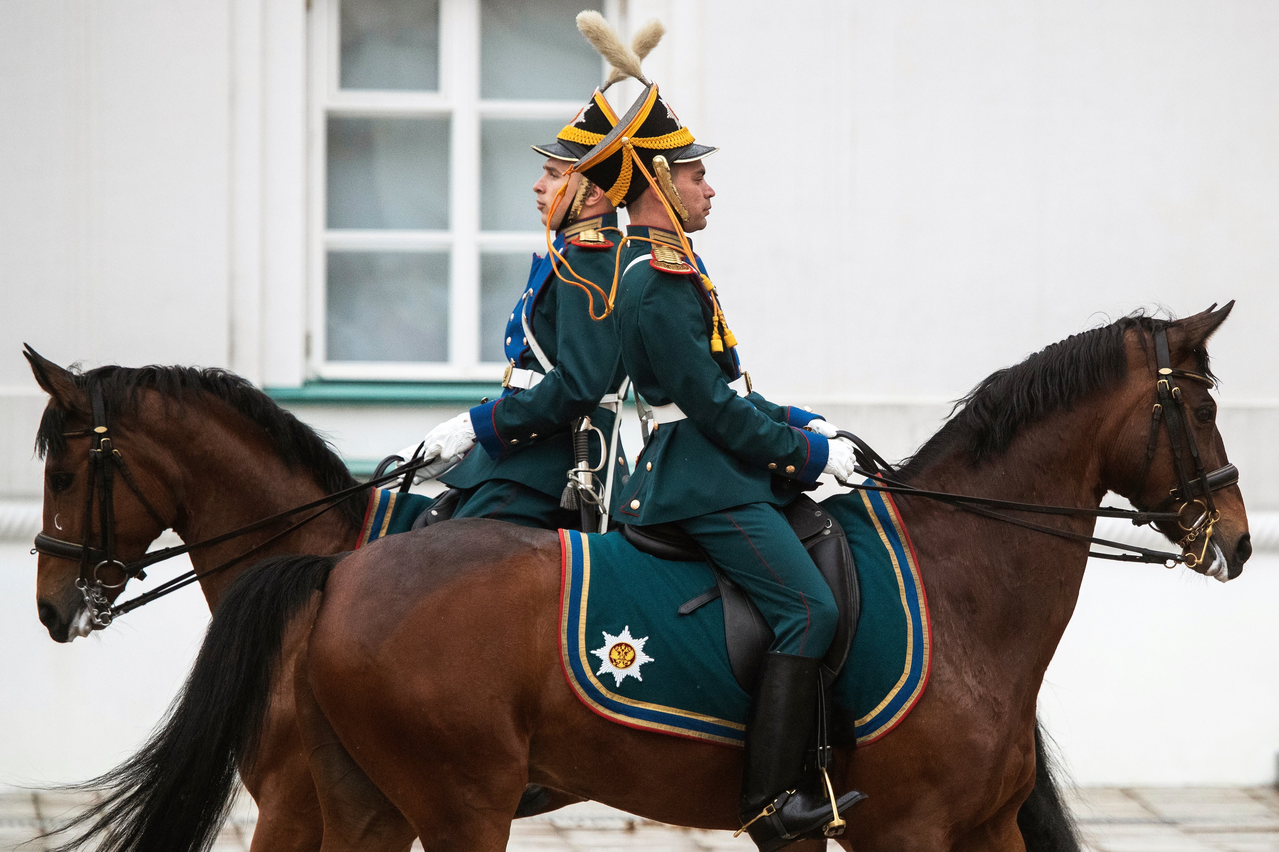 APTOPIX Russia Kremlin Guards