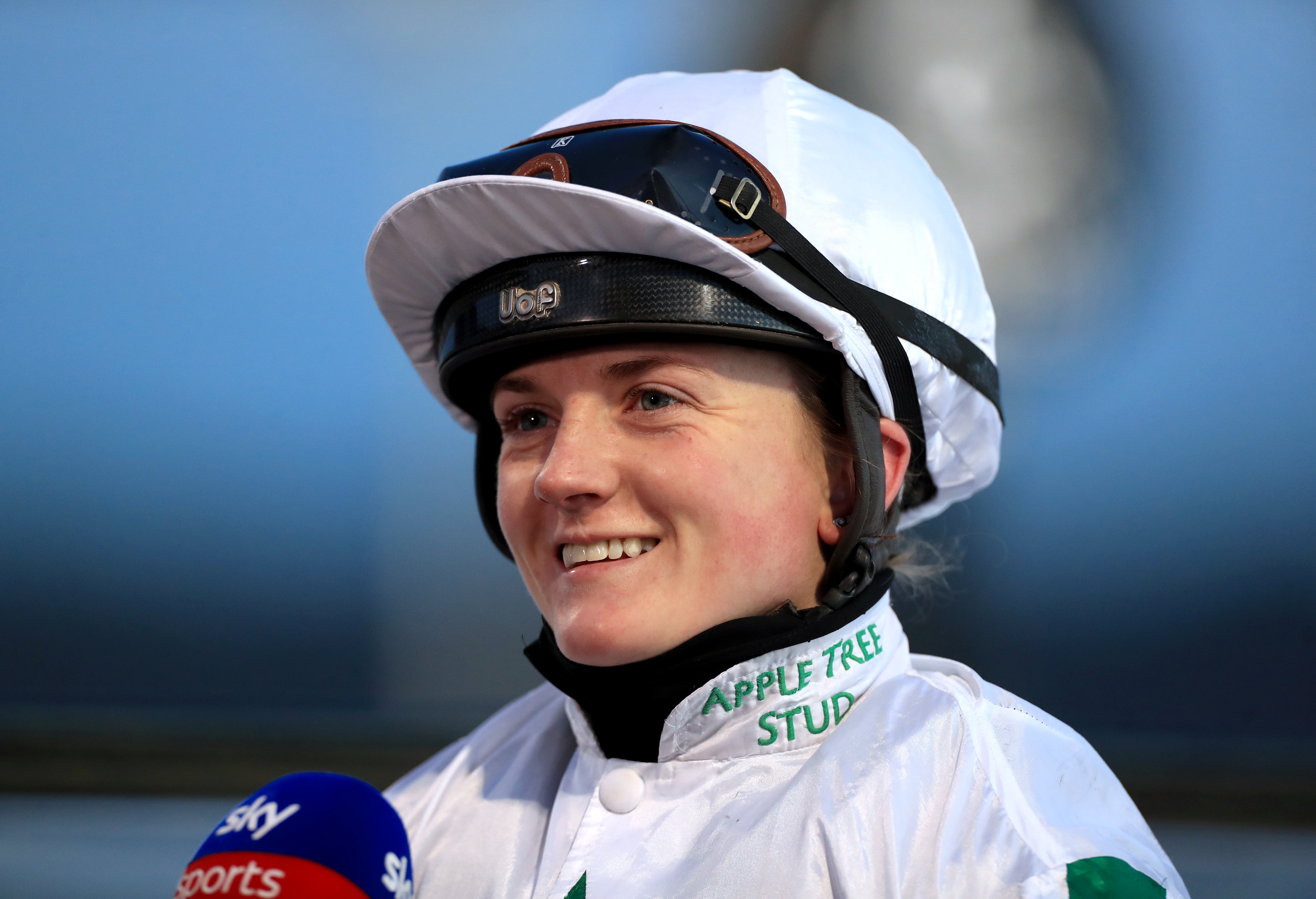 Hollie Doyle after her victory on Sherbet Lemon in the Ladbrokes Home Of The Odds Boost Fillies’ Novice Stakes at Newcastle