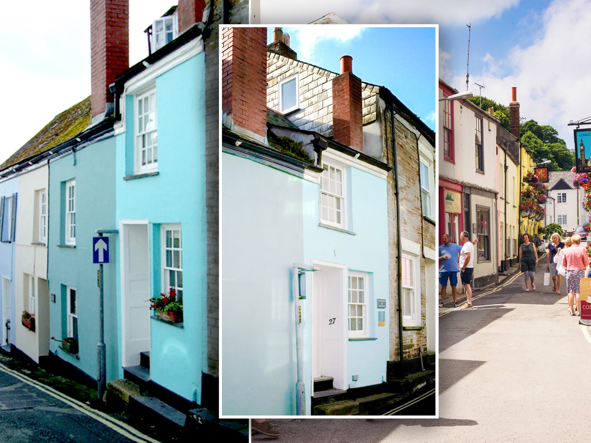 The slim house on Duke Street in Padstow, Cornwall