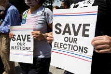 Texas Democrats stage walk out to protest strict voting bill and deny GOP opportunity to pass it