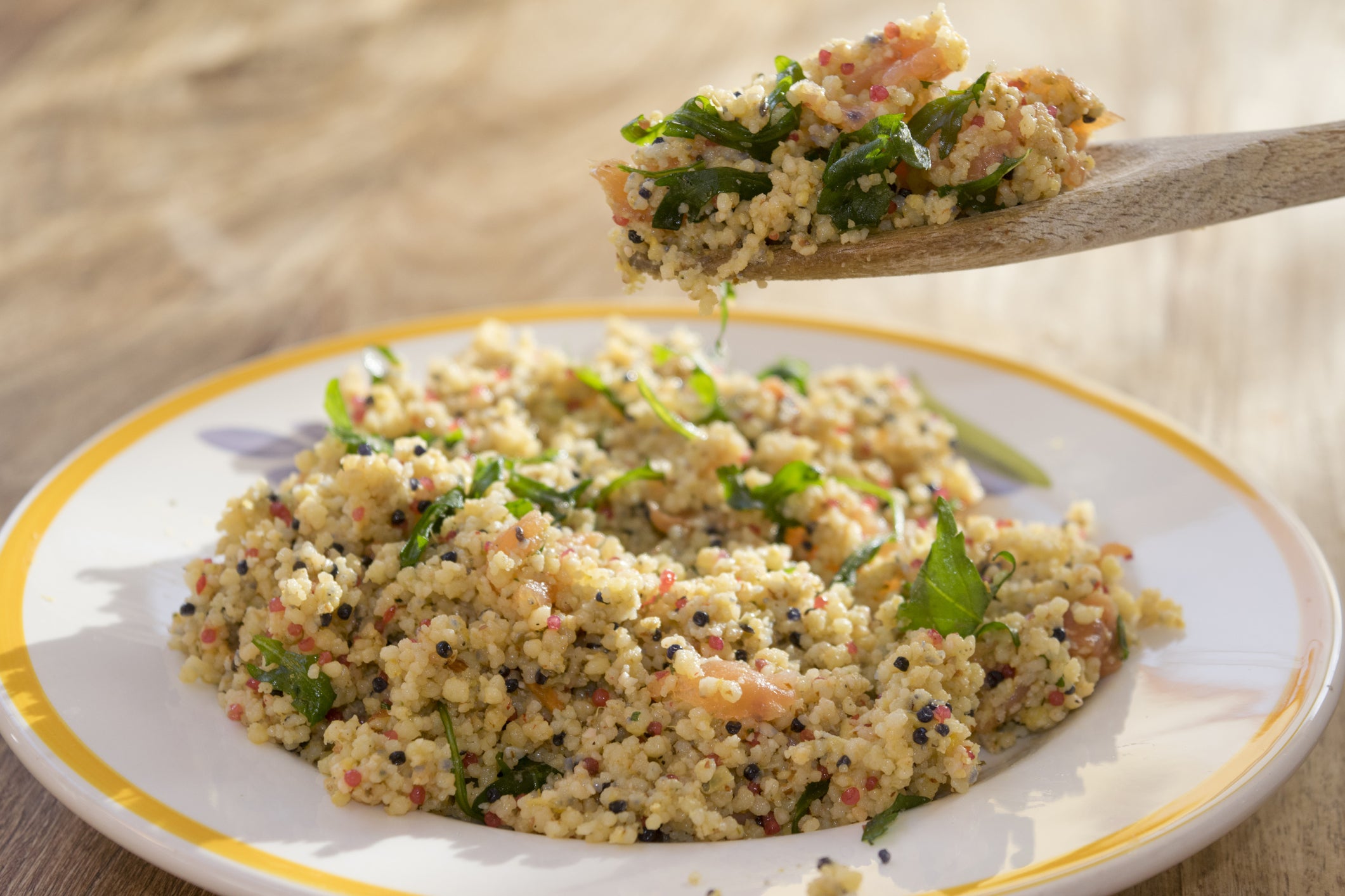 Leftover salad can be enjoyed cold for lunch the next day