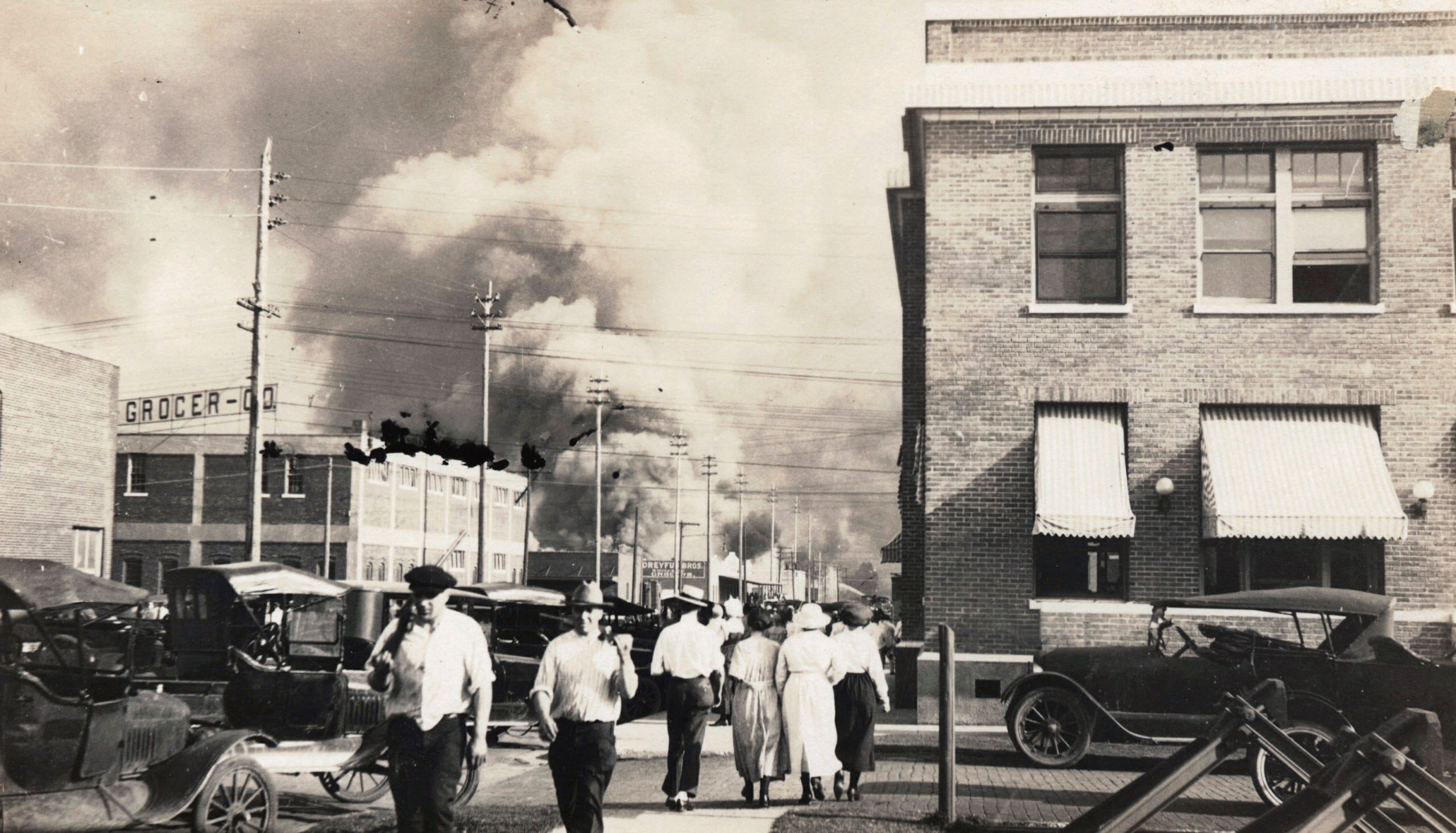 A white mob destroyed Tulsa’s Greenwood neighbourhood and kills hundreds of Black residents in 1921.