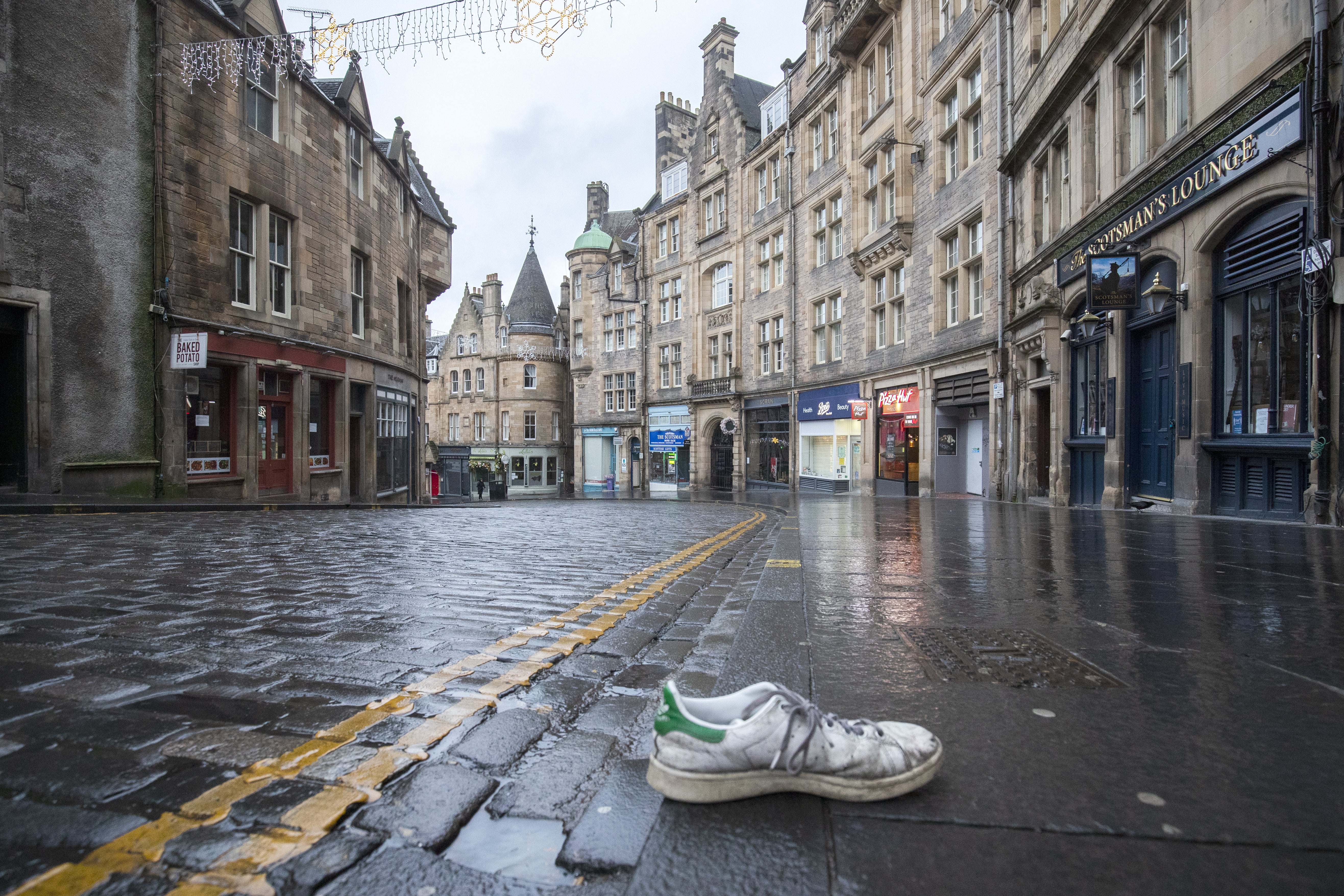 An empty high street