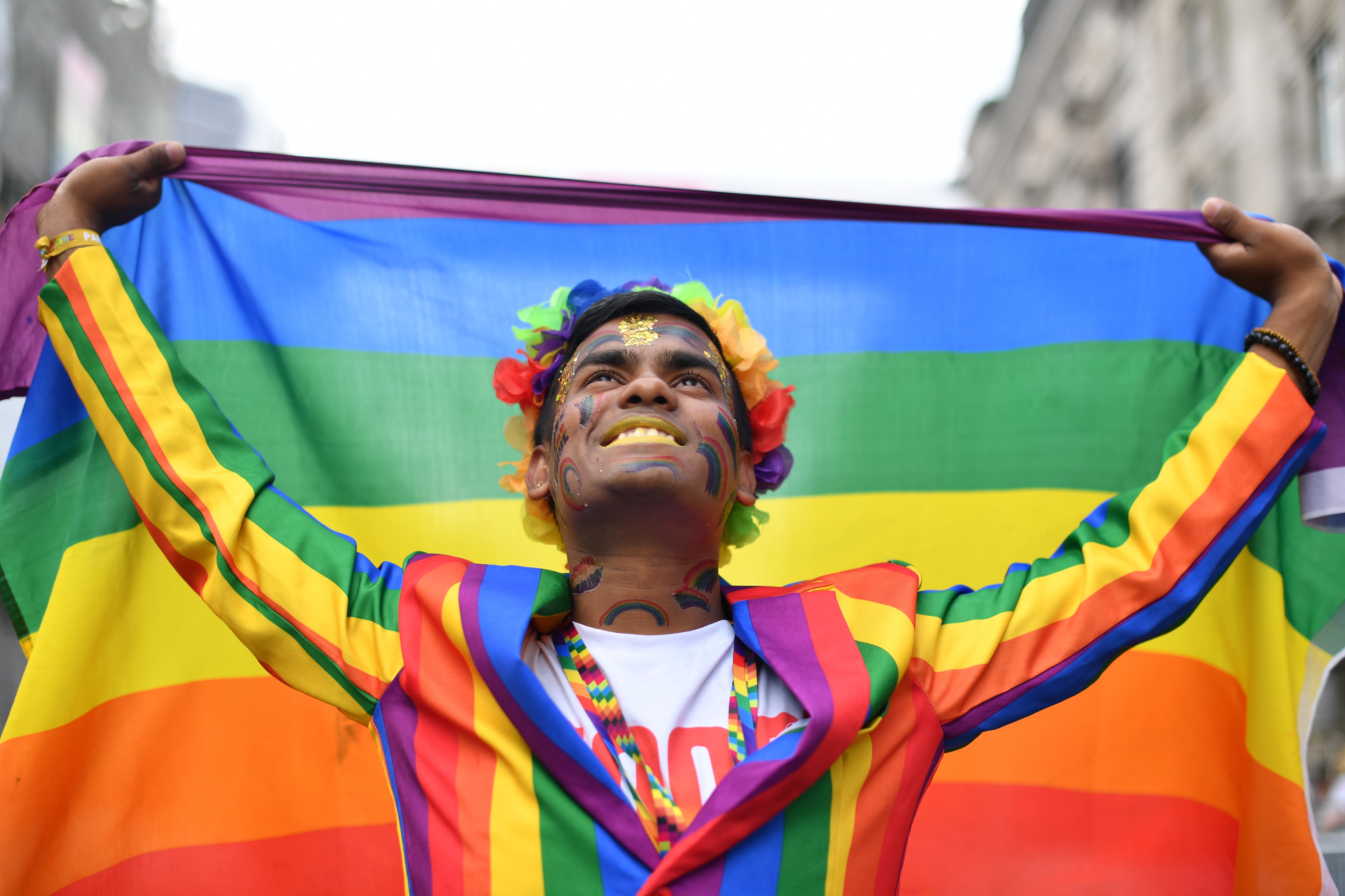 The Pride in London parade, 2019