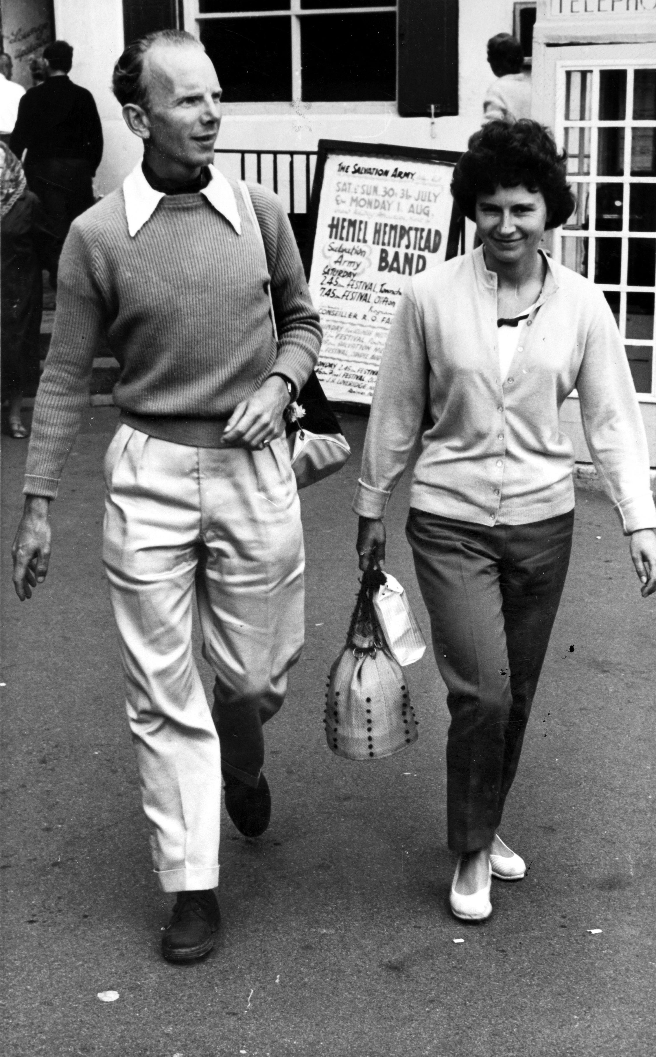 Richard and Barbara Mosse on their honeymoon in Guernsey (Kate Mosse/PA)