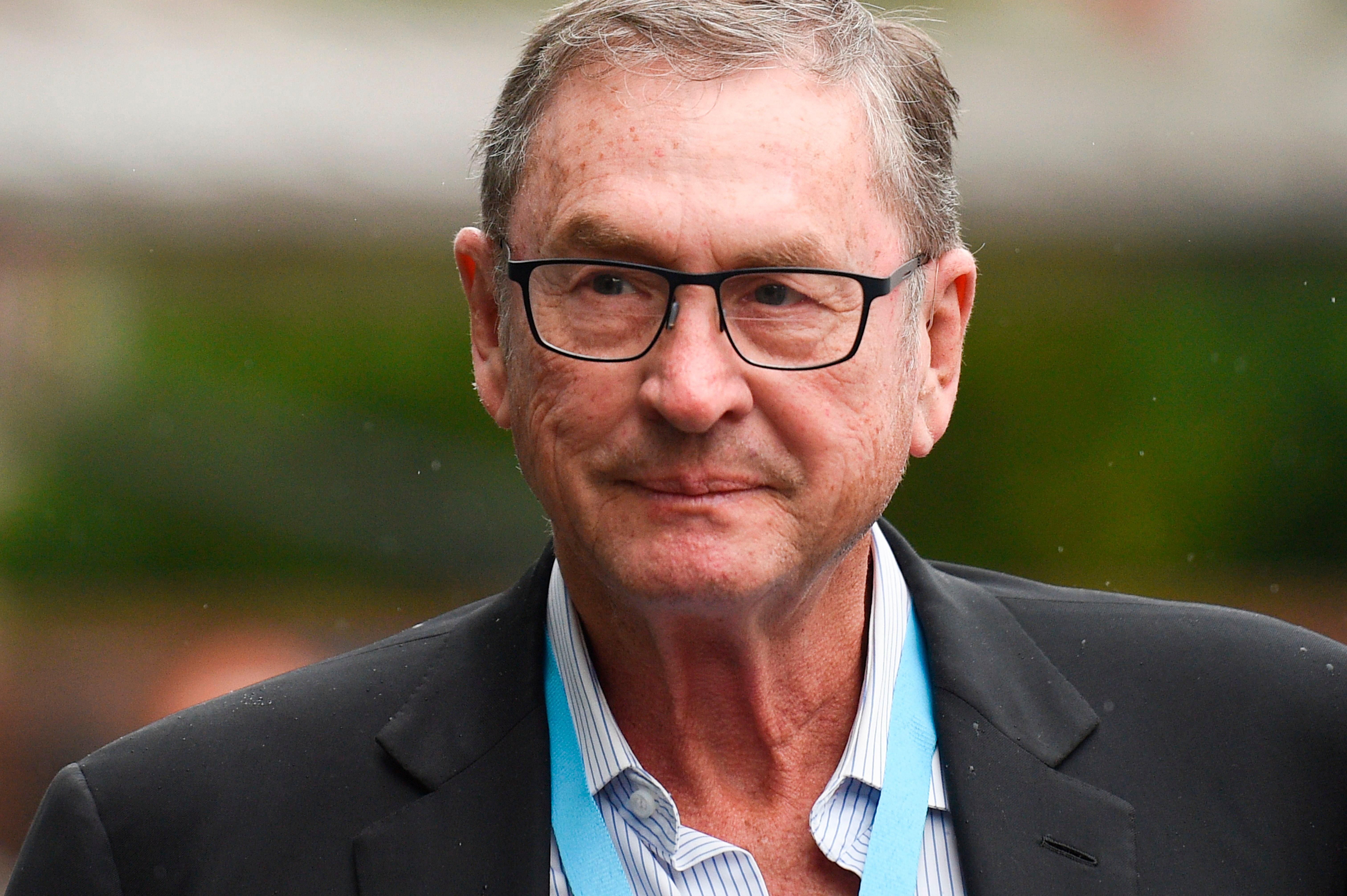 Lord Ashcroft, businessman and politician, arrives at the Manchester Central convention complex in Manchester on 29 September, 2019, on the first day of the annual Conservative Party conference